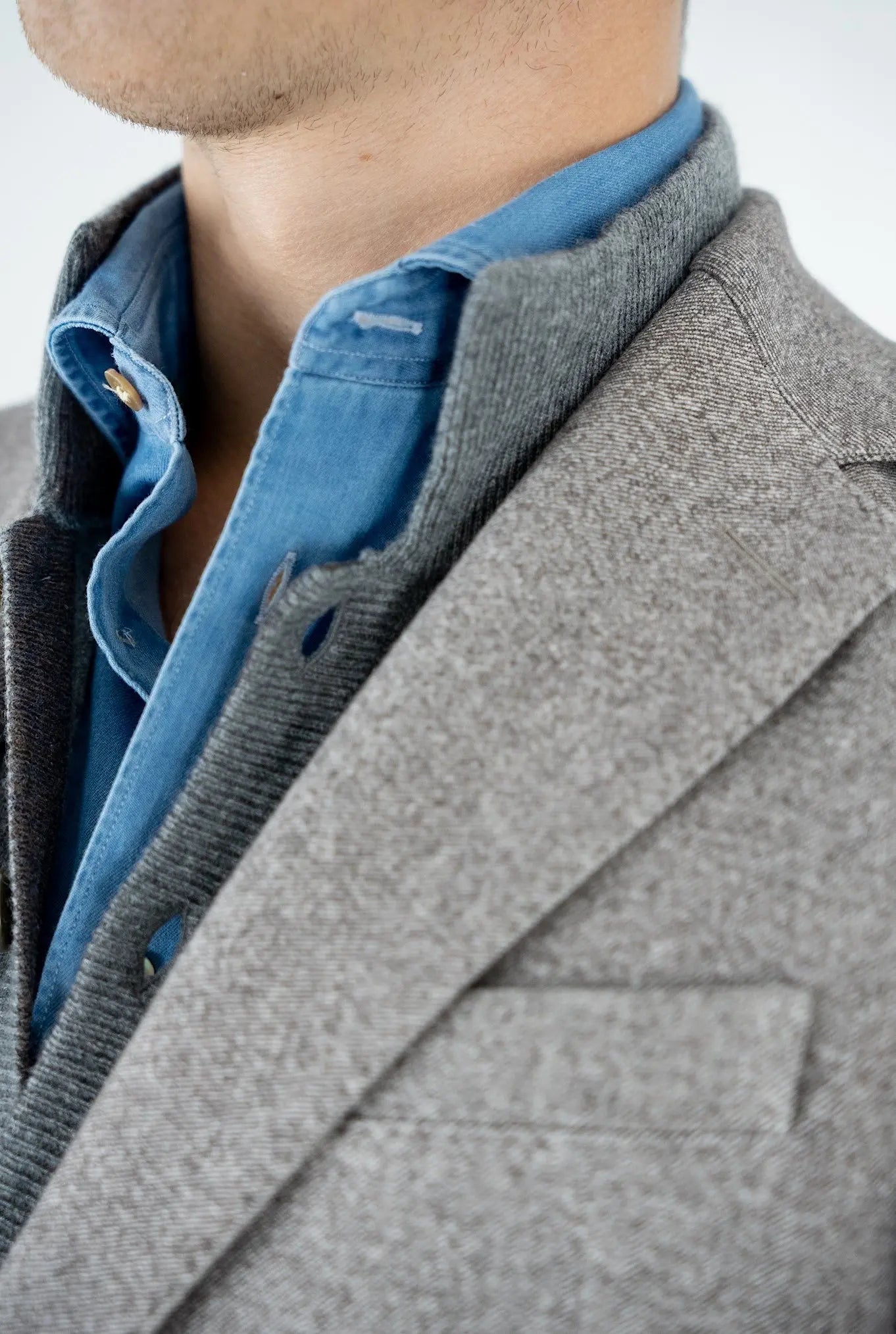 Giacca Felpa Cotone Tortora - Guarino Store