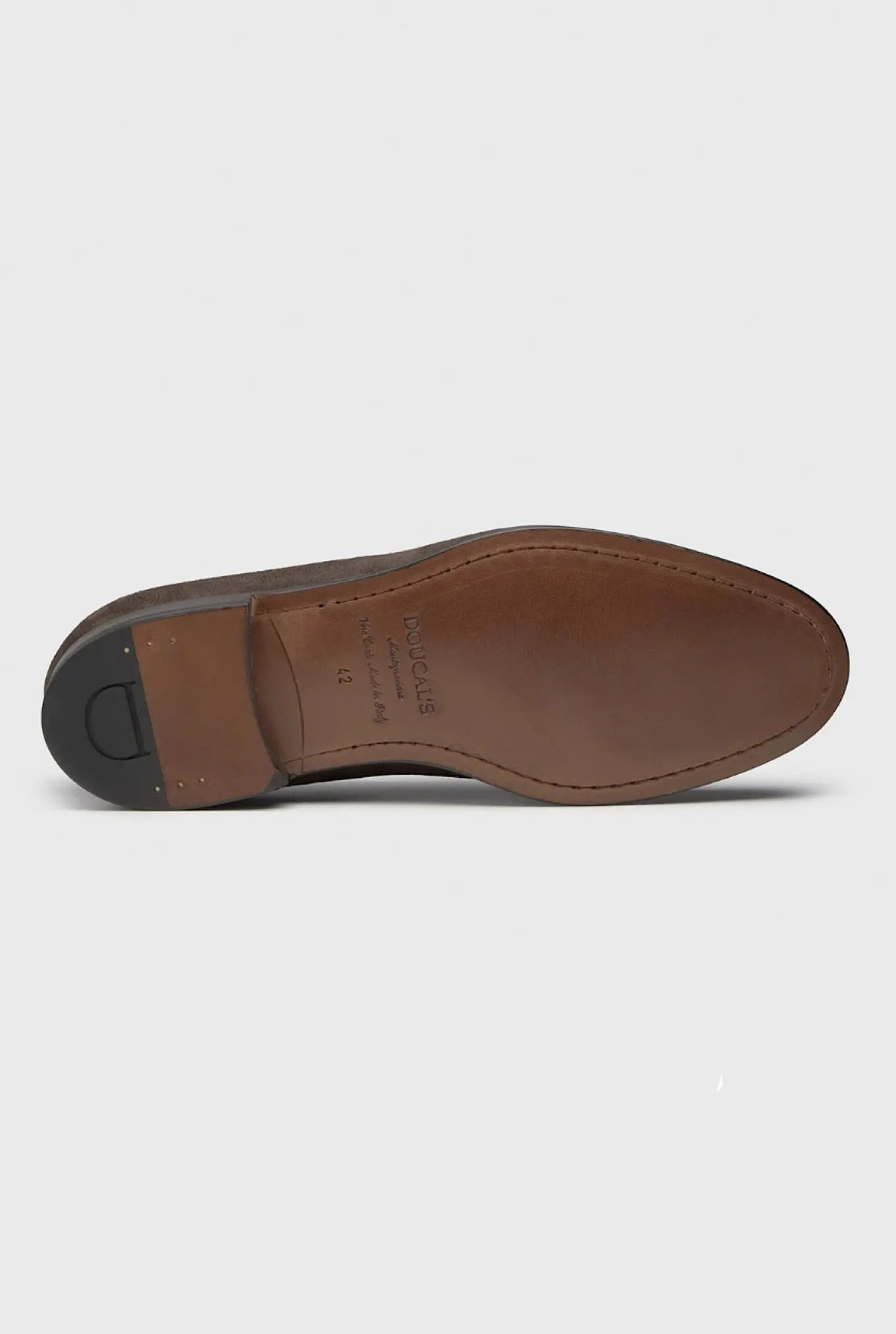 Mocassini con Nappine in Suede Testa di Moro - Guarino Store