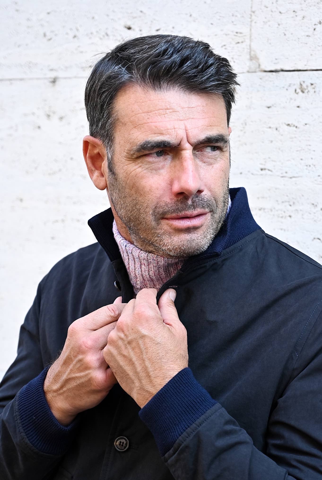 Valstarino Cotone Impermeabile Blu Navy - Guarino Store