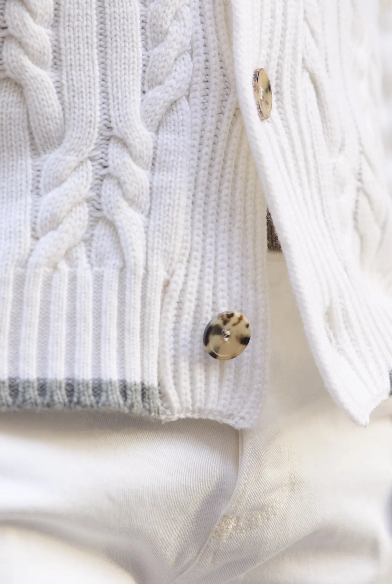 Cardigan Cashmere Bianco - Guarino Store