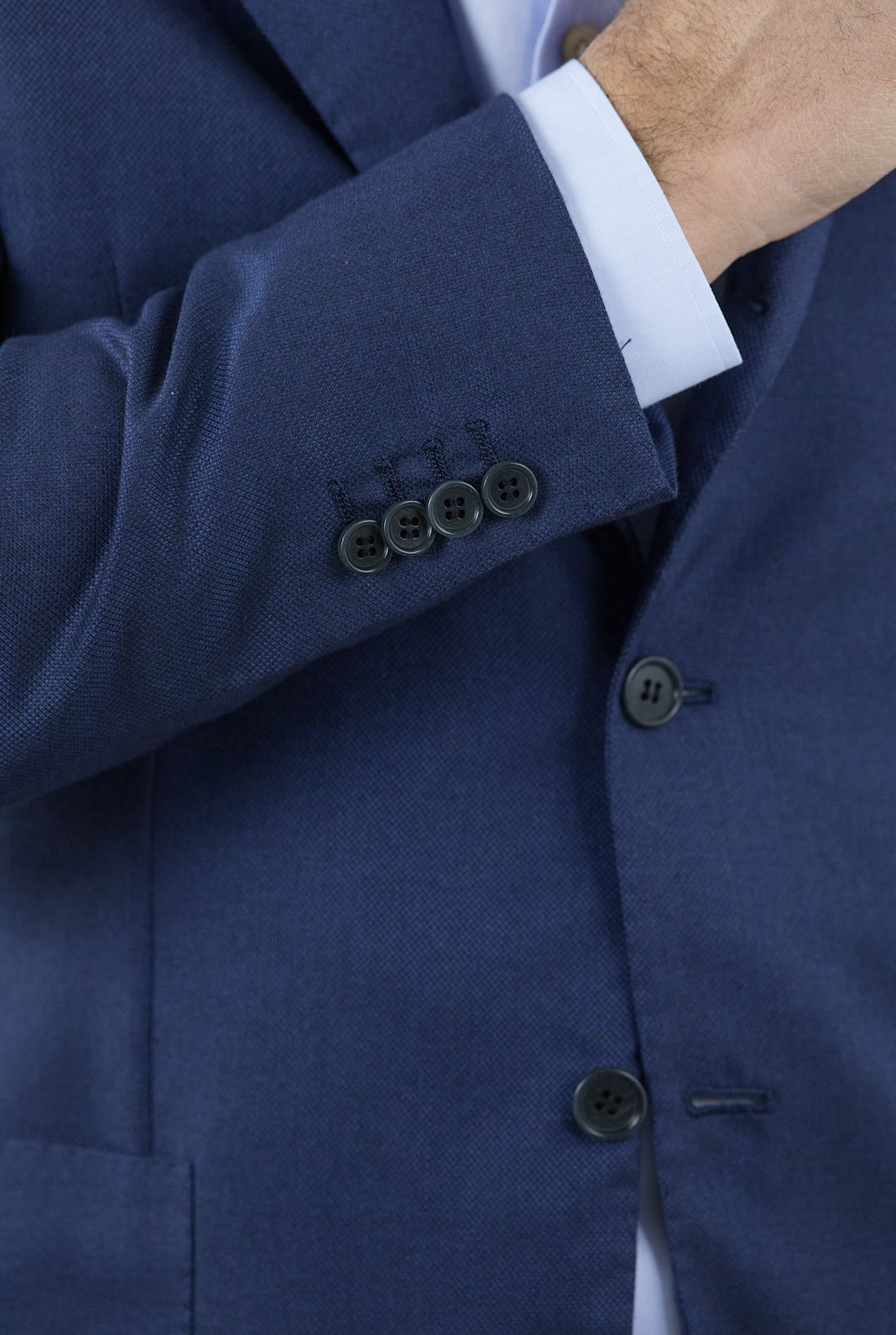 KITON Giacca Cashmere e Seta Blu - Guarino Store