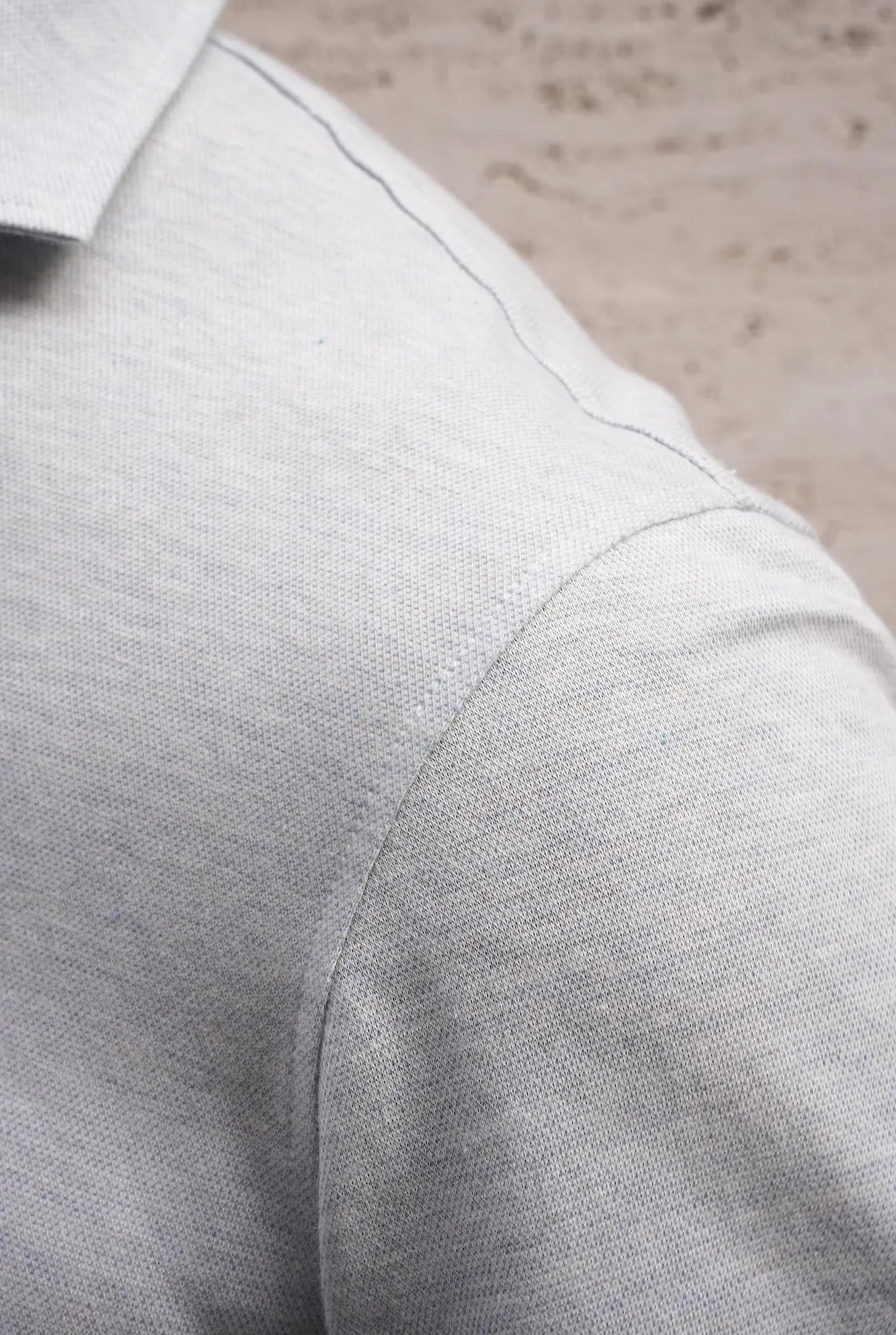 Polo Jersey Cotone e Cashmere Celeste - Guarino Store