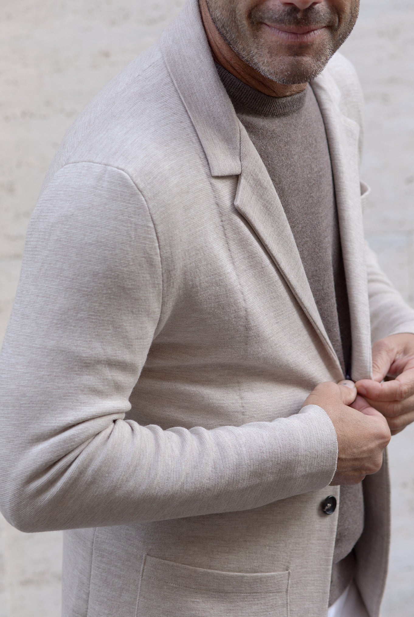 ISAIA Light Beige Wool