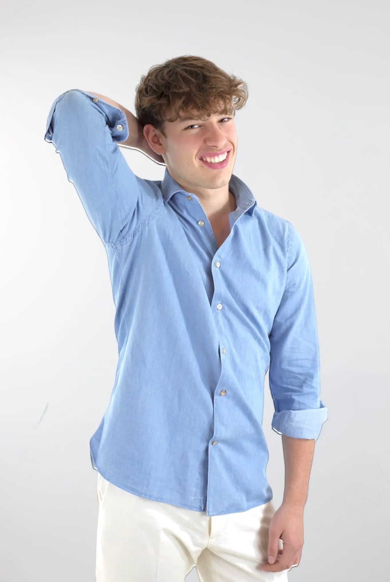 Camicia Denim Chiaro - Guarino Store