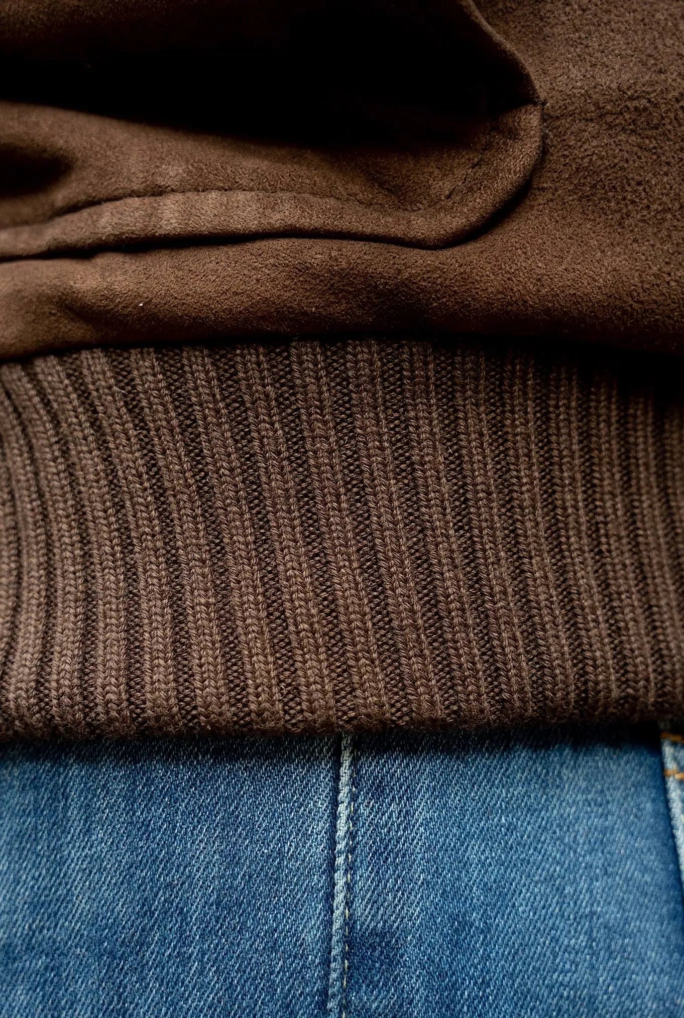 Giubbino in Suede Marrone - Guarino Store