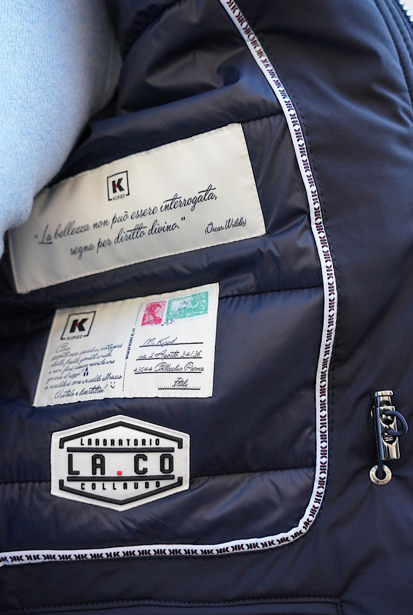 KIRED Field Jacket Impermeabile Imbottita Blu - Guarino Store