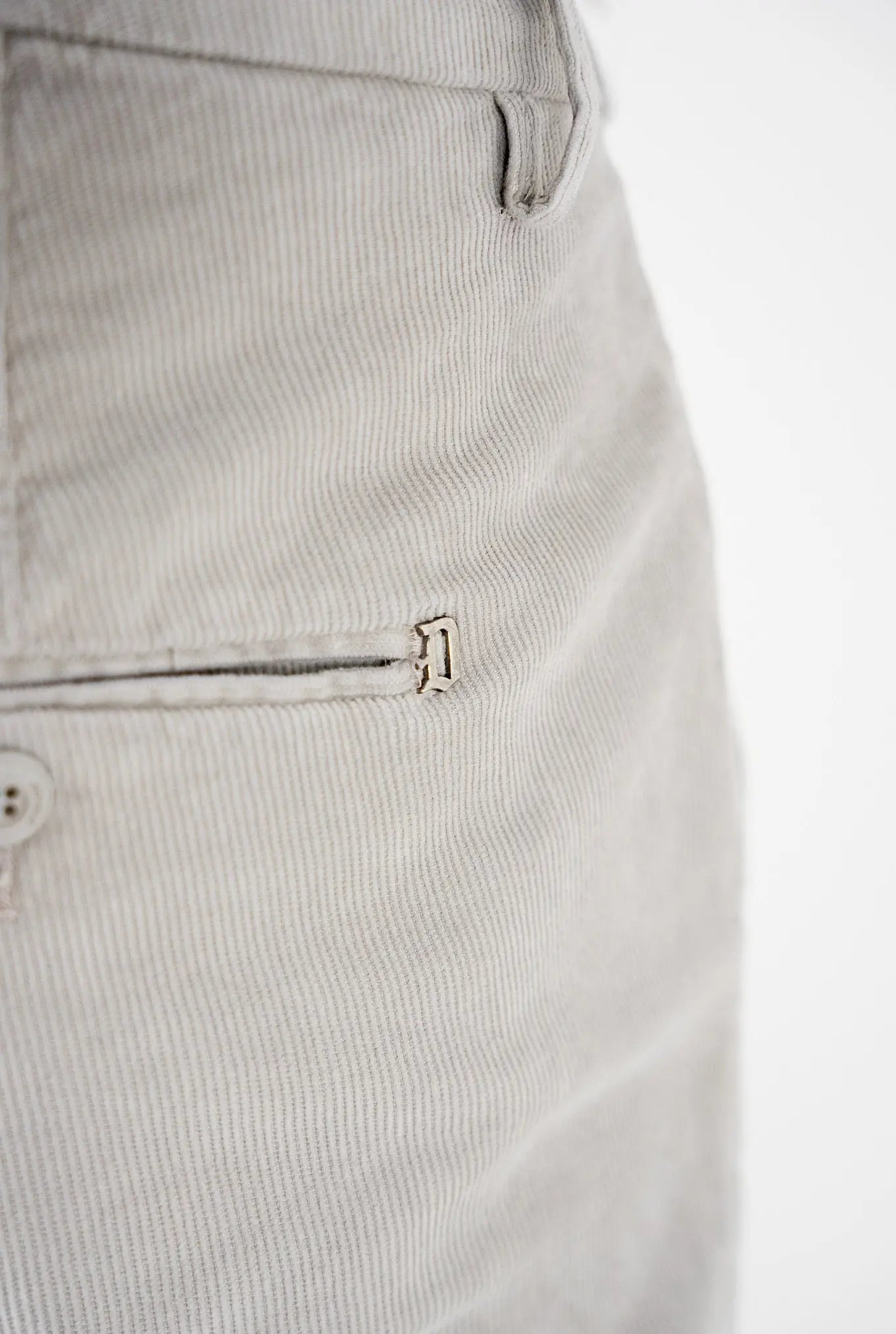 Pantaloni Velluto Millerighe Ghiaccio - Guarino Store