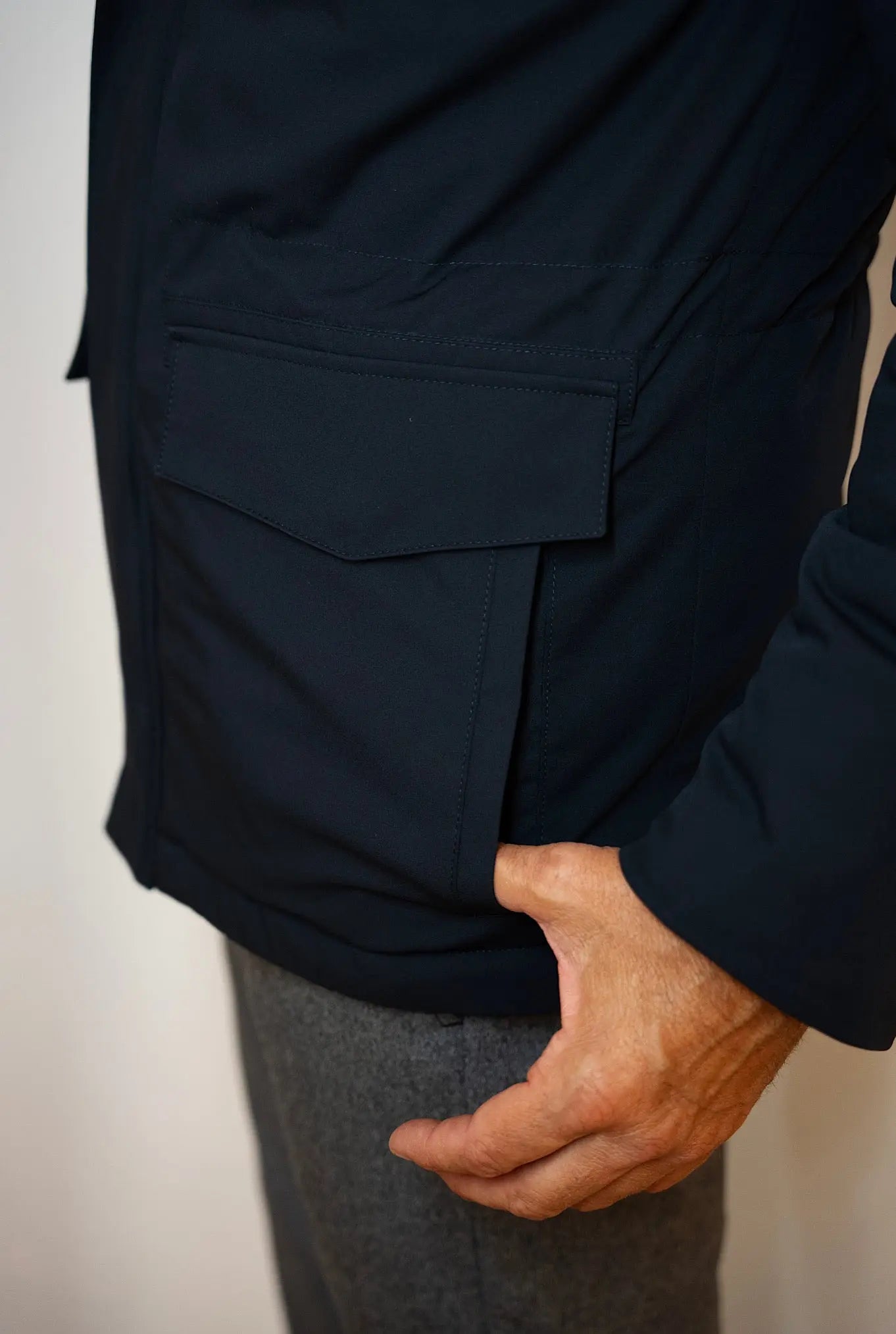 KIRED Field Jacket Impermeabile Imbottita Blu - Guarino Store
