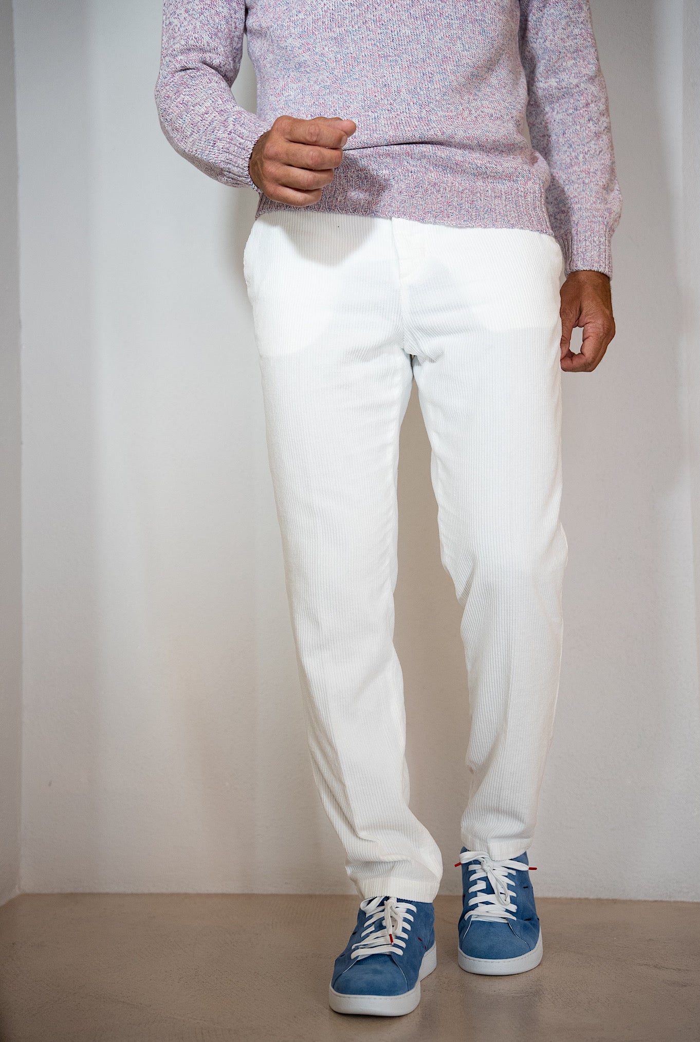 Pantaloni Velluto Bianco - Guarino Store