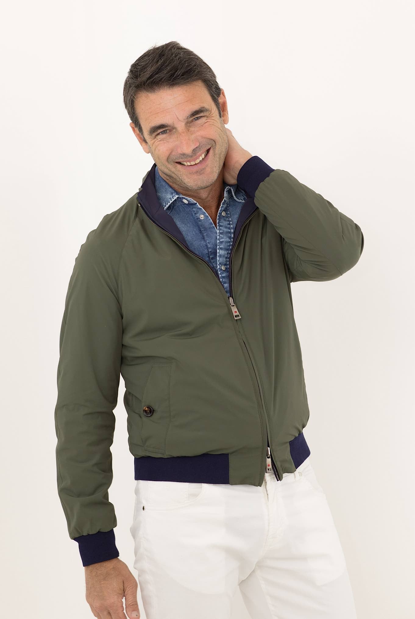 KIRED Giubbino Reversibile Blu/Verde Militare - Guarino Store
