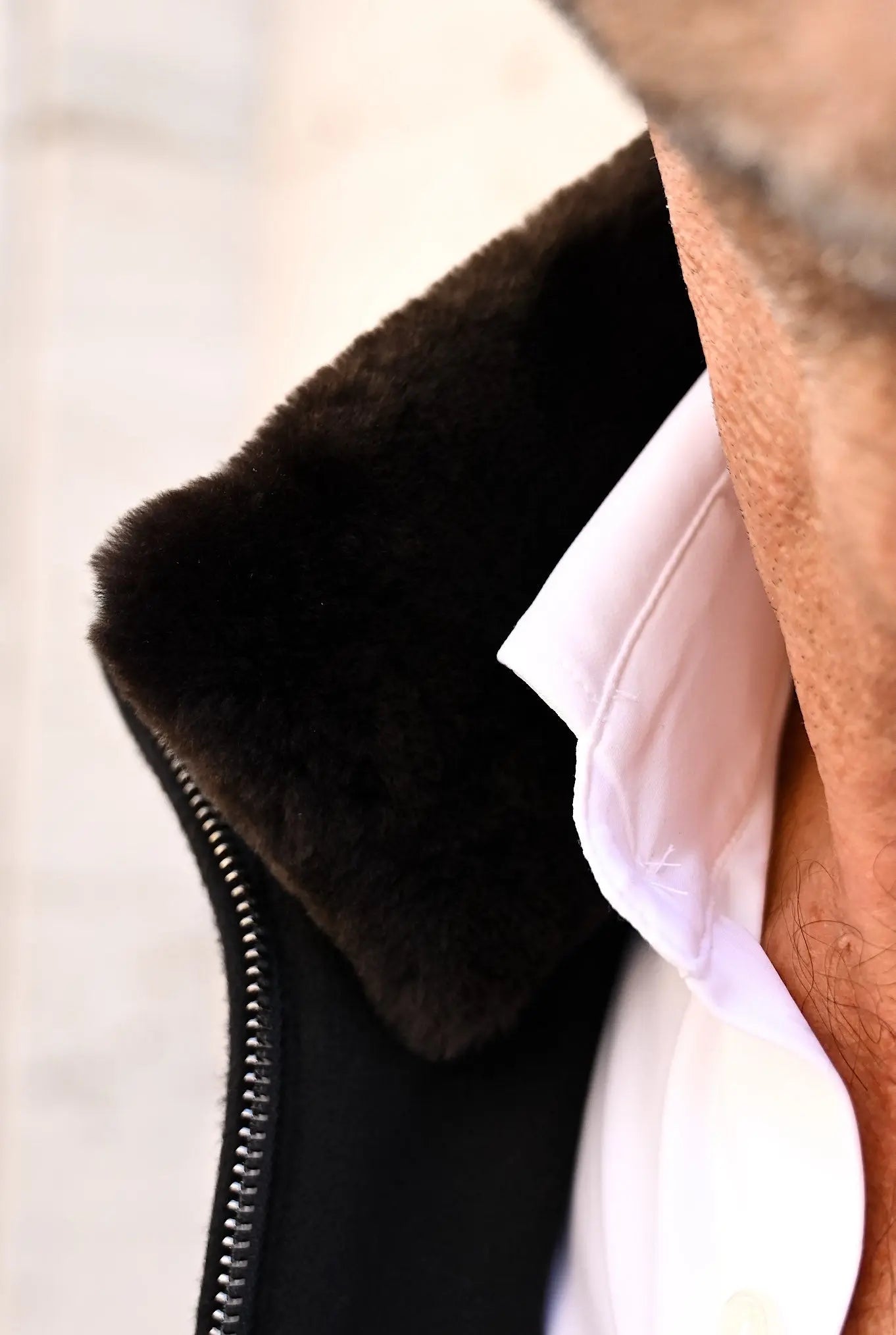 Giubbino in Cashmere Castorino Nero - Guarino Store