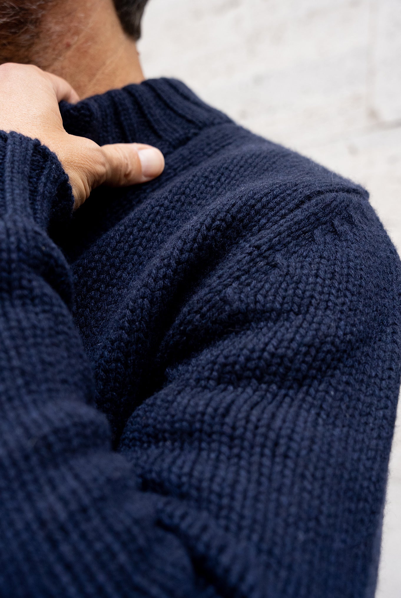 Maglia Bomber Green Cashmere Blu Navy - Guarino Store