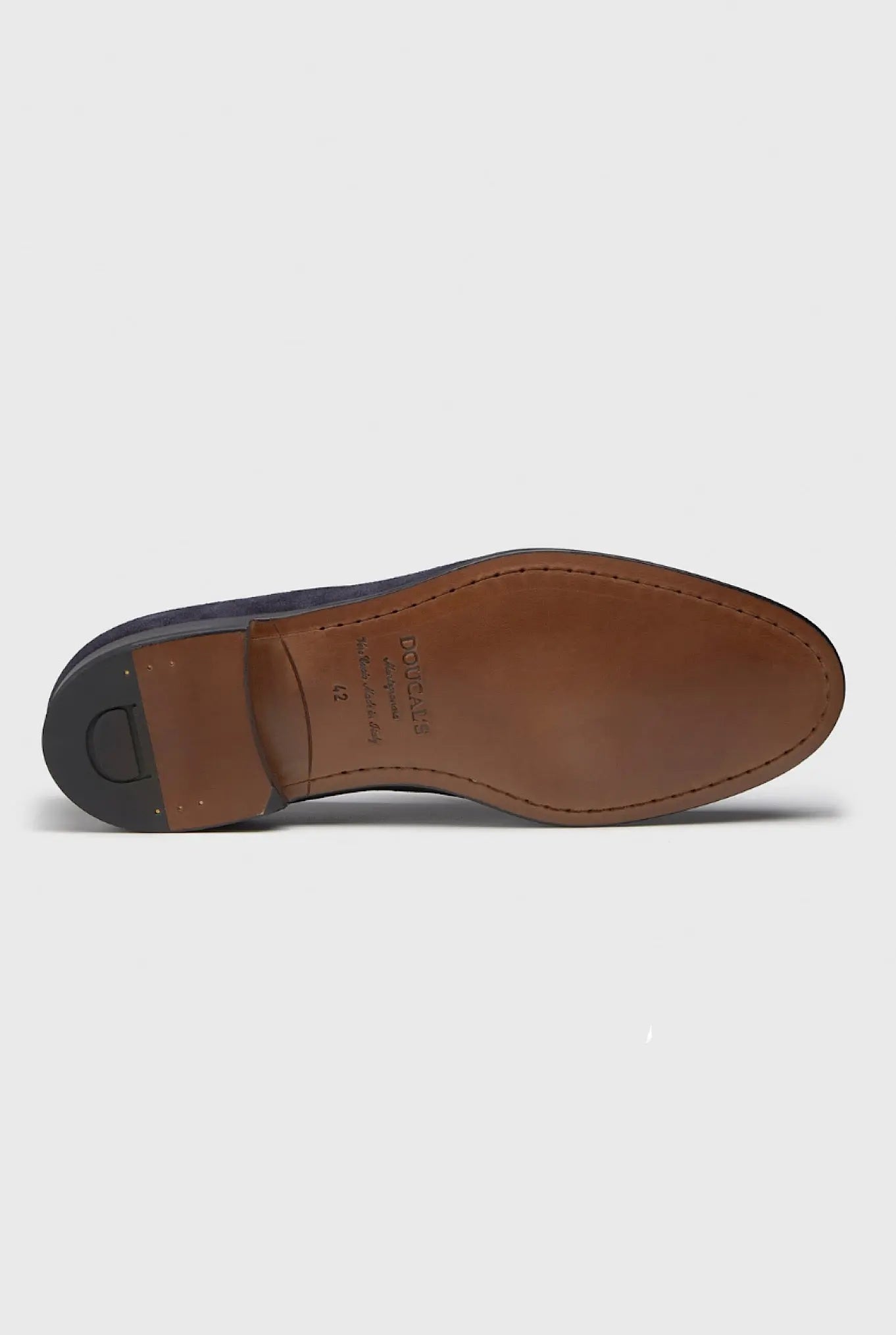 Mocassini con Nappine in Suede Blu - Guarino Store