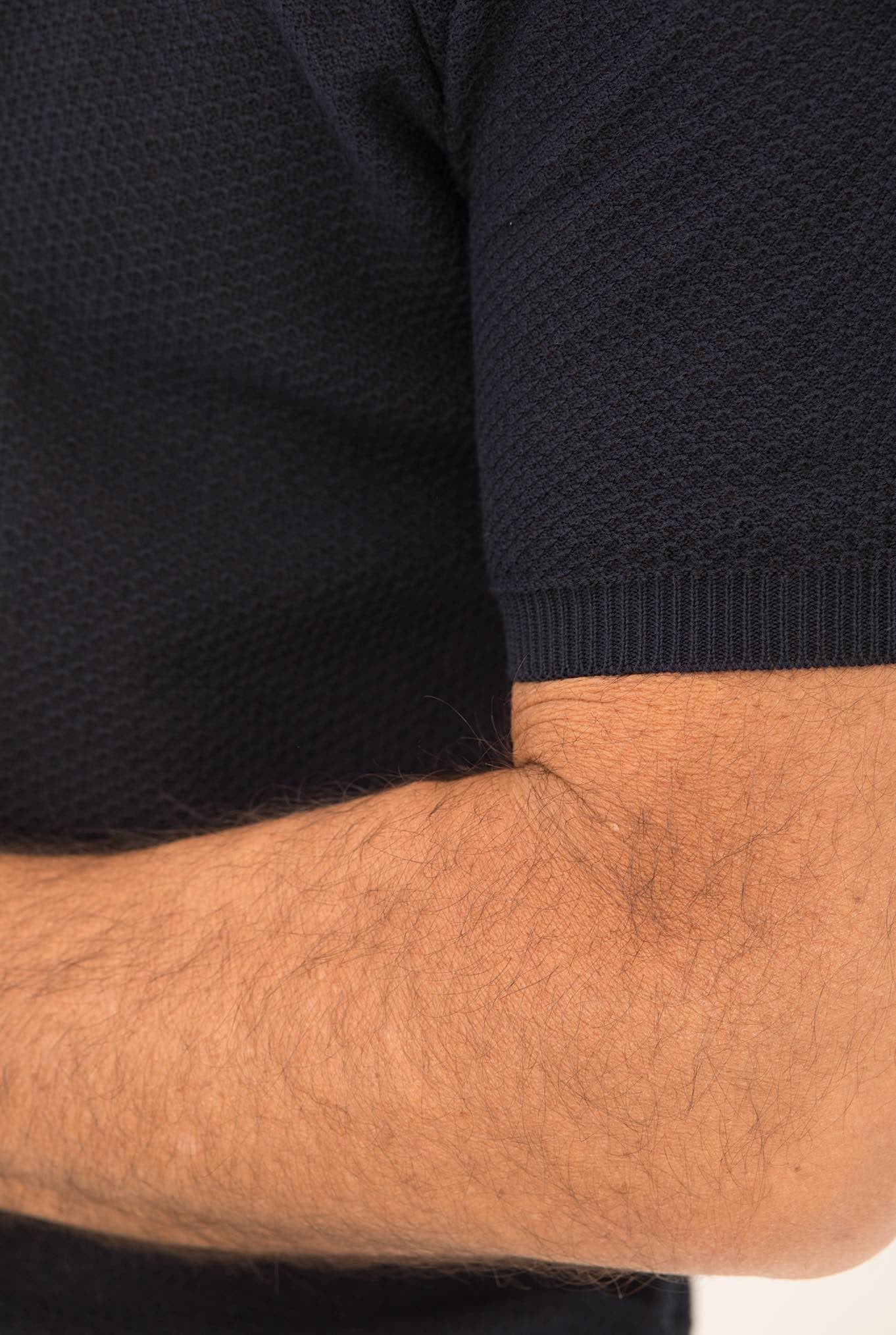 Rakkì Polo Scollo a "V" Blu - Guarino Store