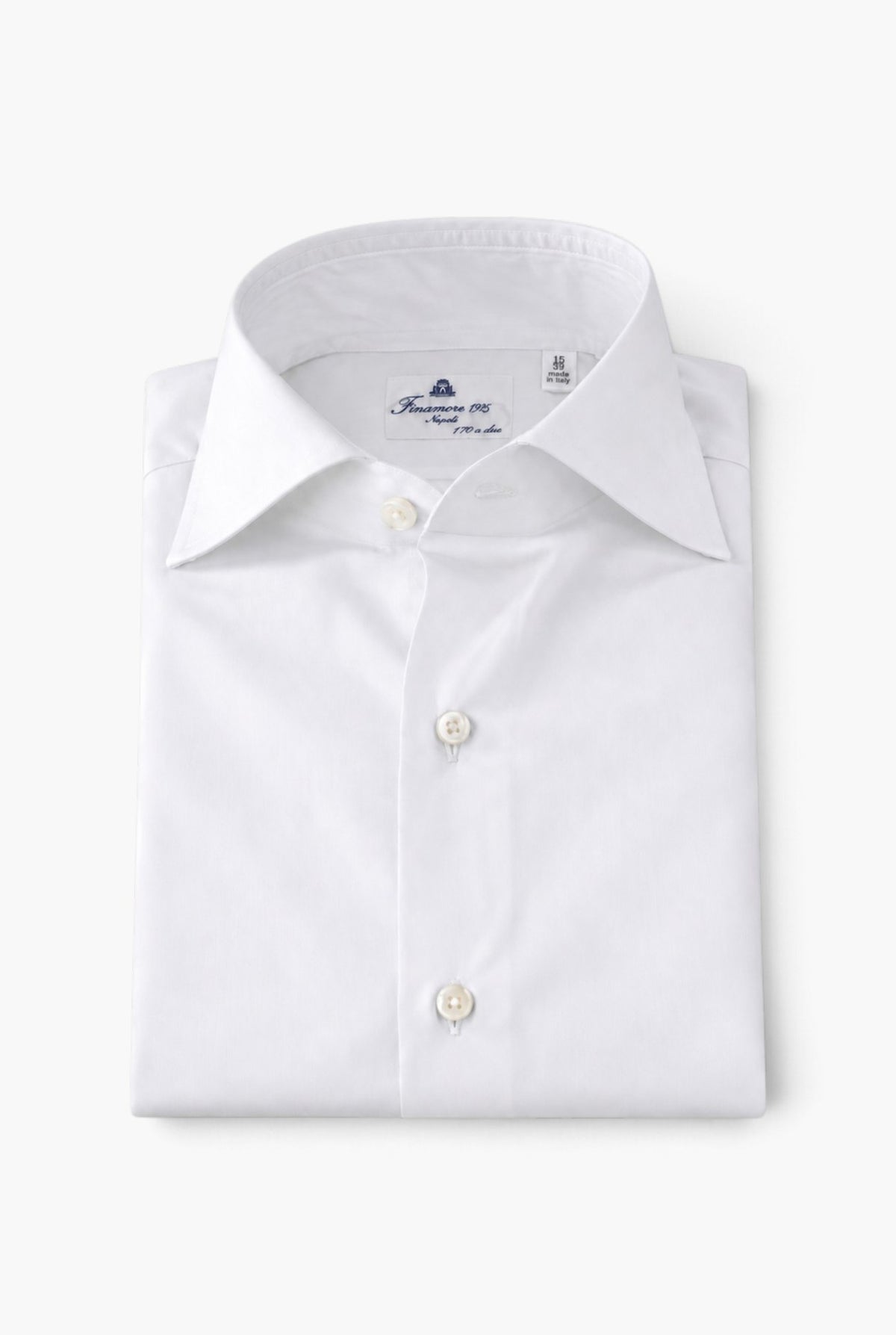 Camicia Napoli '170 a due' Bianco FINAMORE
