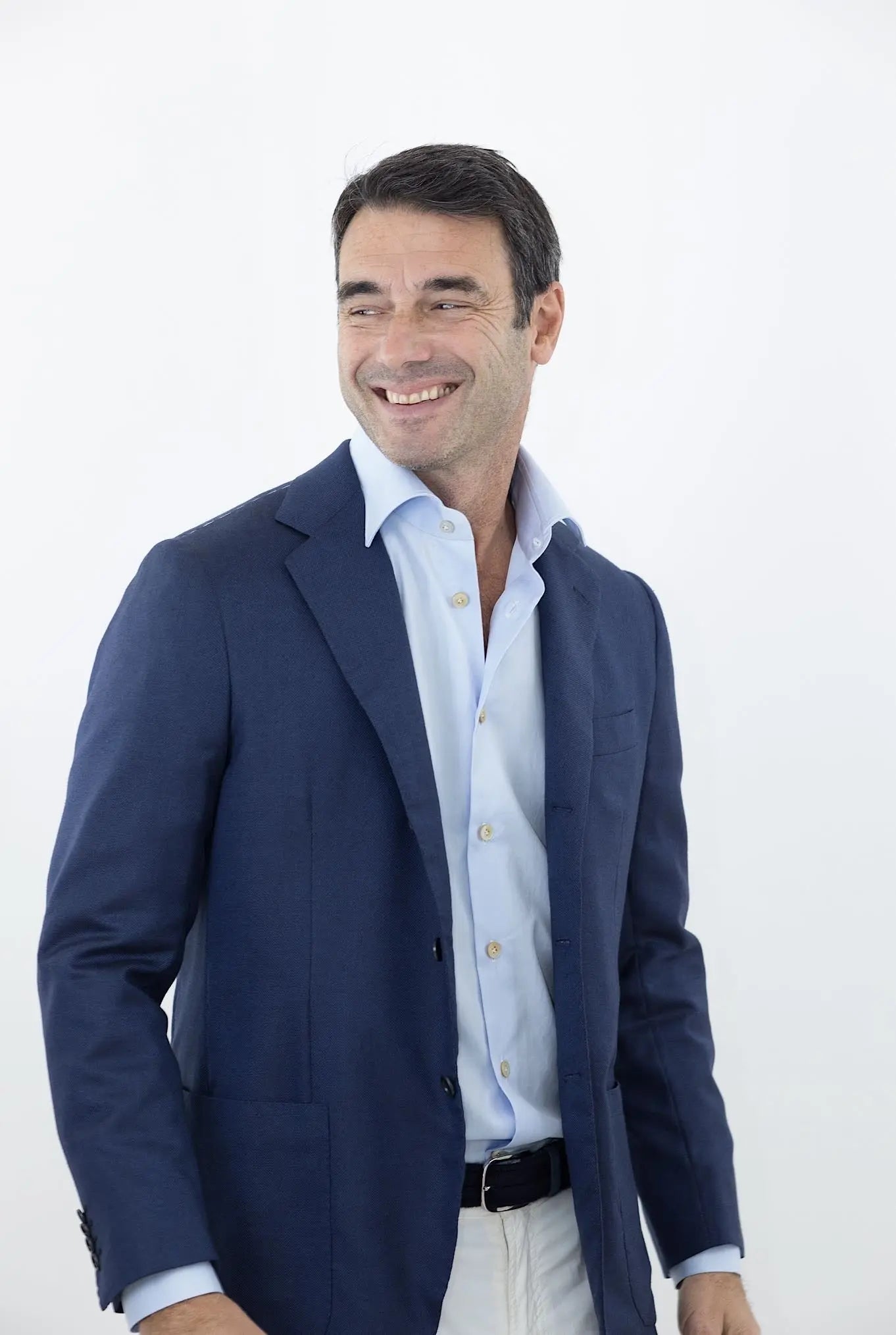 KITON Giacca Cashmere e Seta Blu - Guarino Store