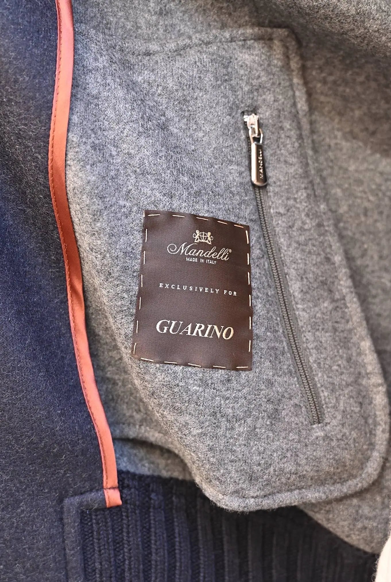 Giubbino in Jersey Cashmere Blu - Guarino Store