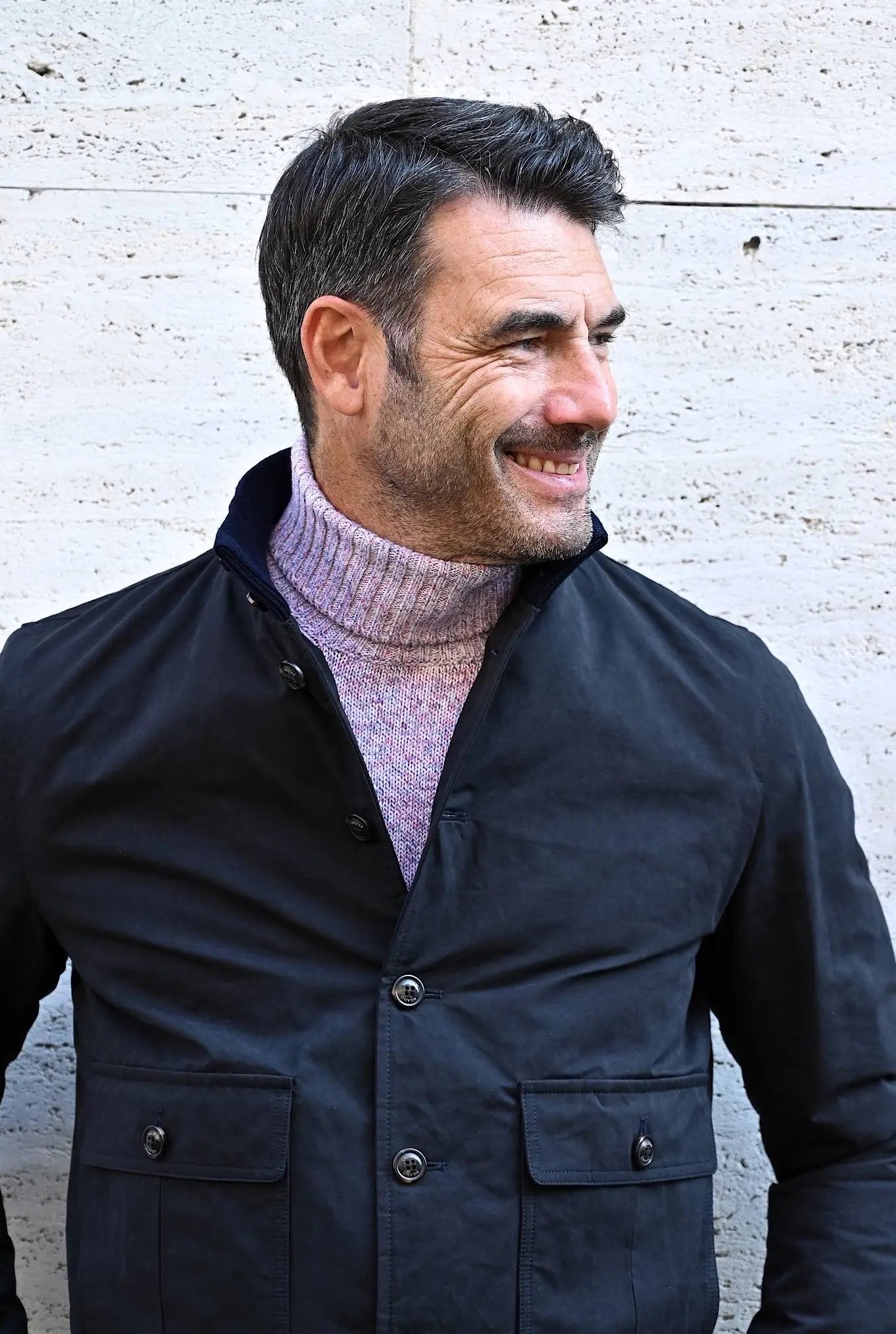 Valstarino Cotone Impermeabile Blu Navy - Guarino Store