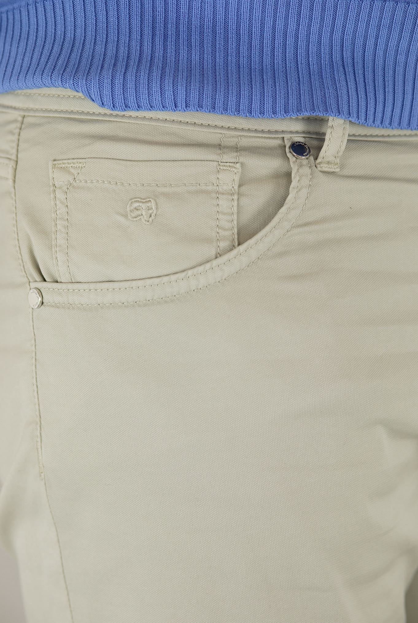 PESCAROLO Pantaloni 5 Tasche mod. Nerano Cotone Seta Beige - Guarino Store