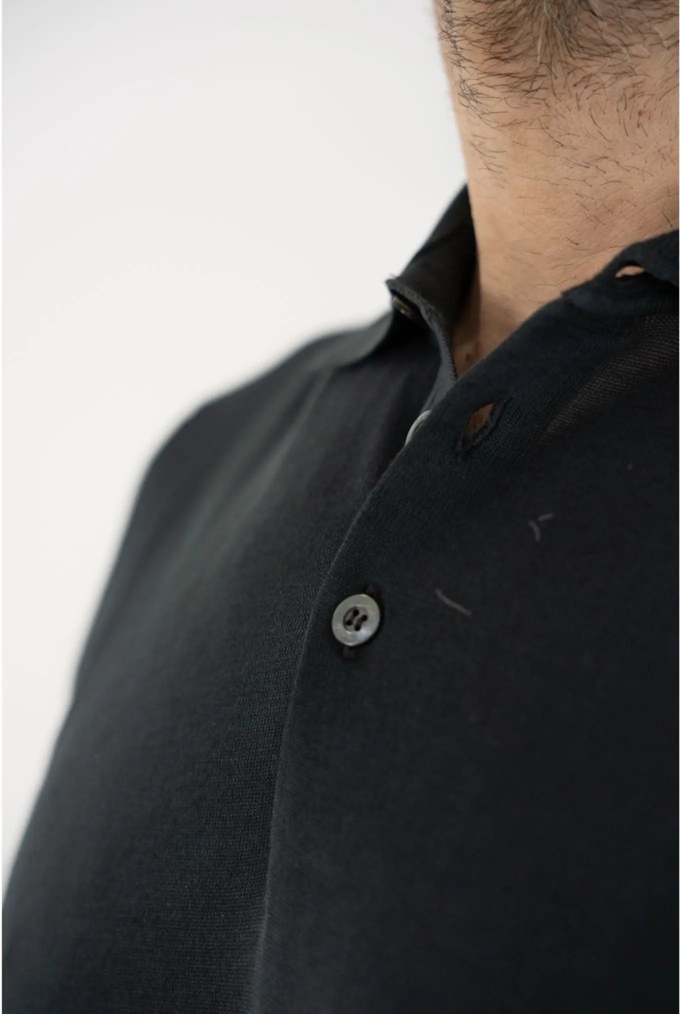 DRUMOHR Polo Maniche Corte Cotone Frosted Nero - Guarino Store