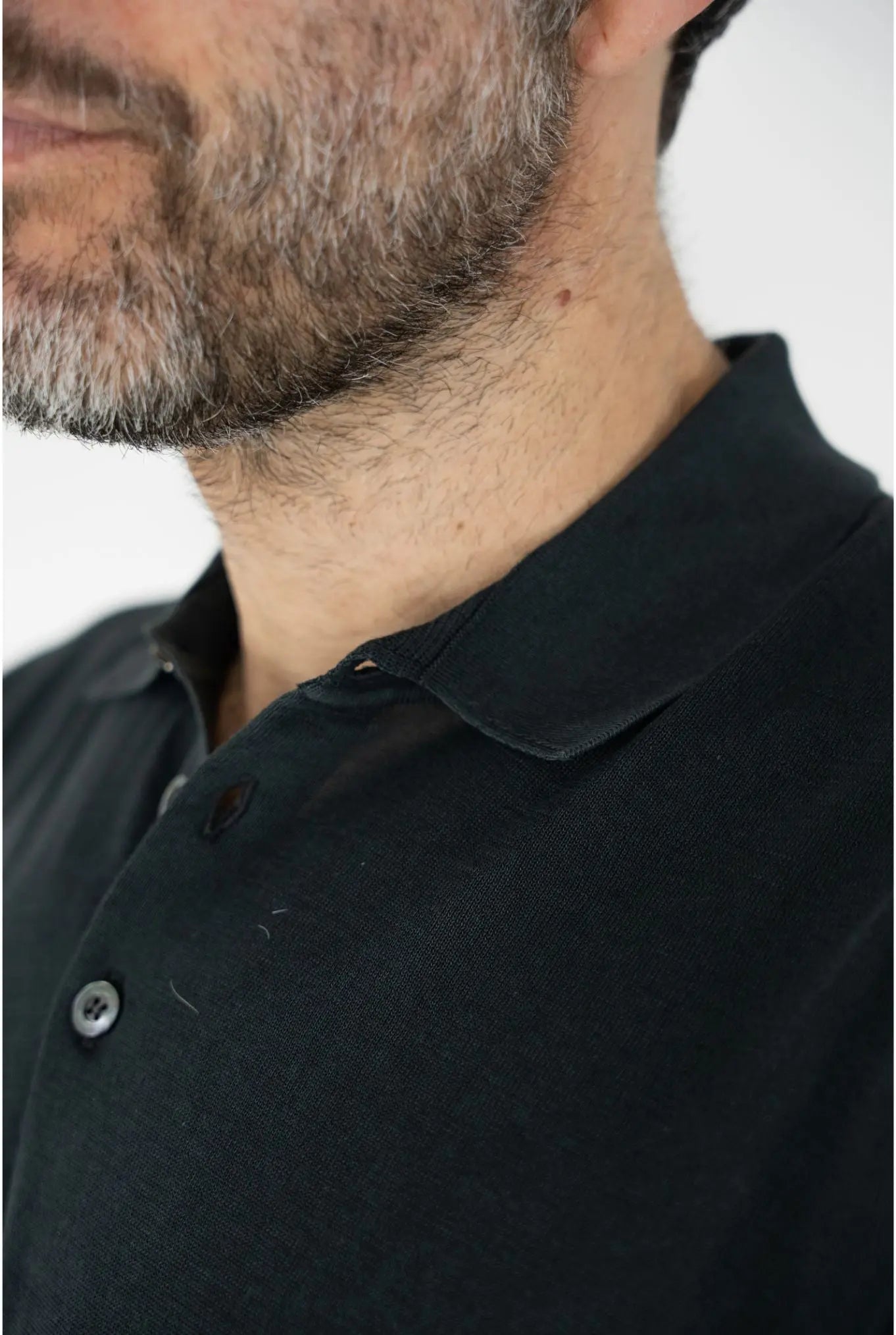 DRUMOHR Polo Maniche Corte Cotone Frosted Nero - Guarino Store