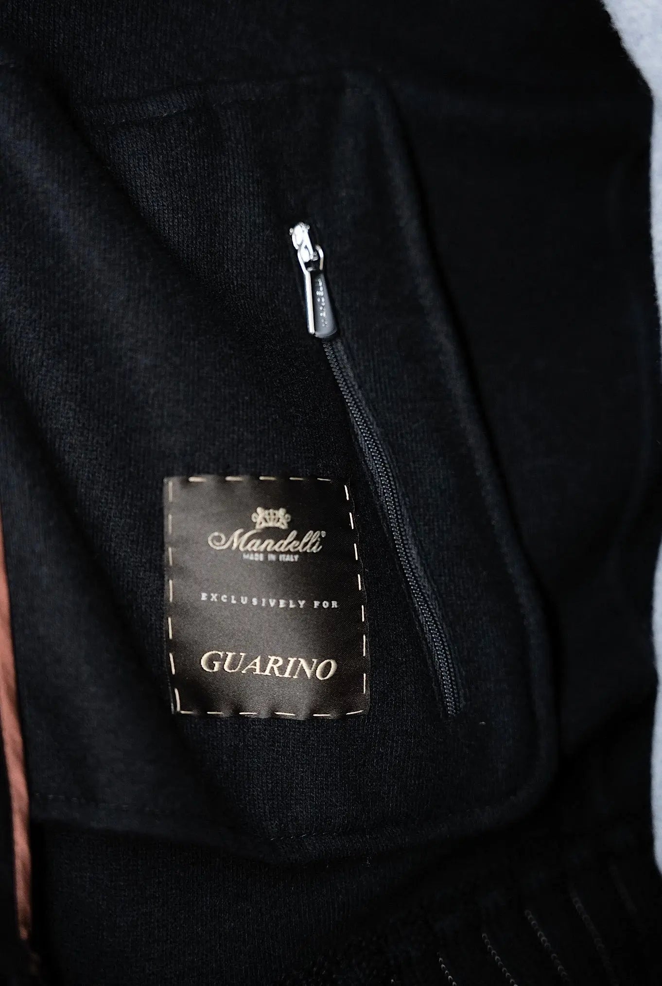 Giubbino in Jersey Cashmere Nero - Guarino Store