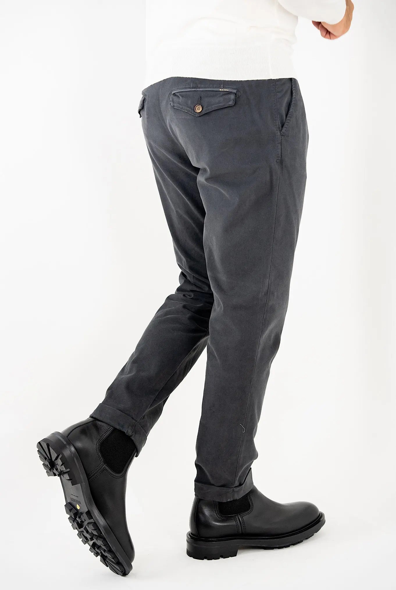 Pantaloni Fustagno Lavato Grigio Scuro - Guarino Store