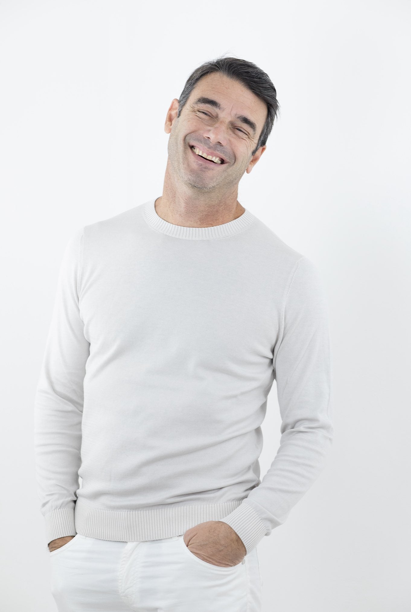 MALO Girocollo Cotone Super Soft Beige Chiaro - Guarino Store