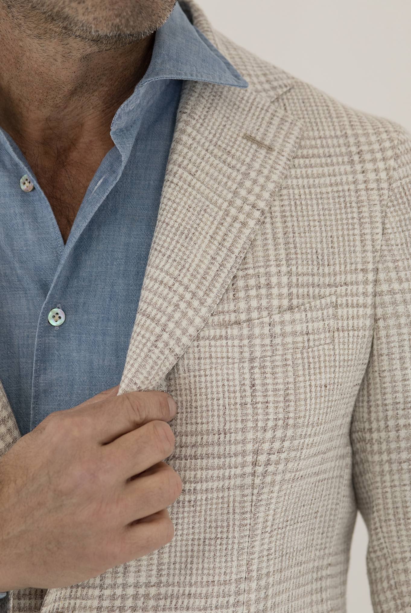 TAGLIATORE Giacca Galles Seta Lino Beige - Guarino Store