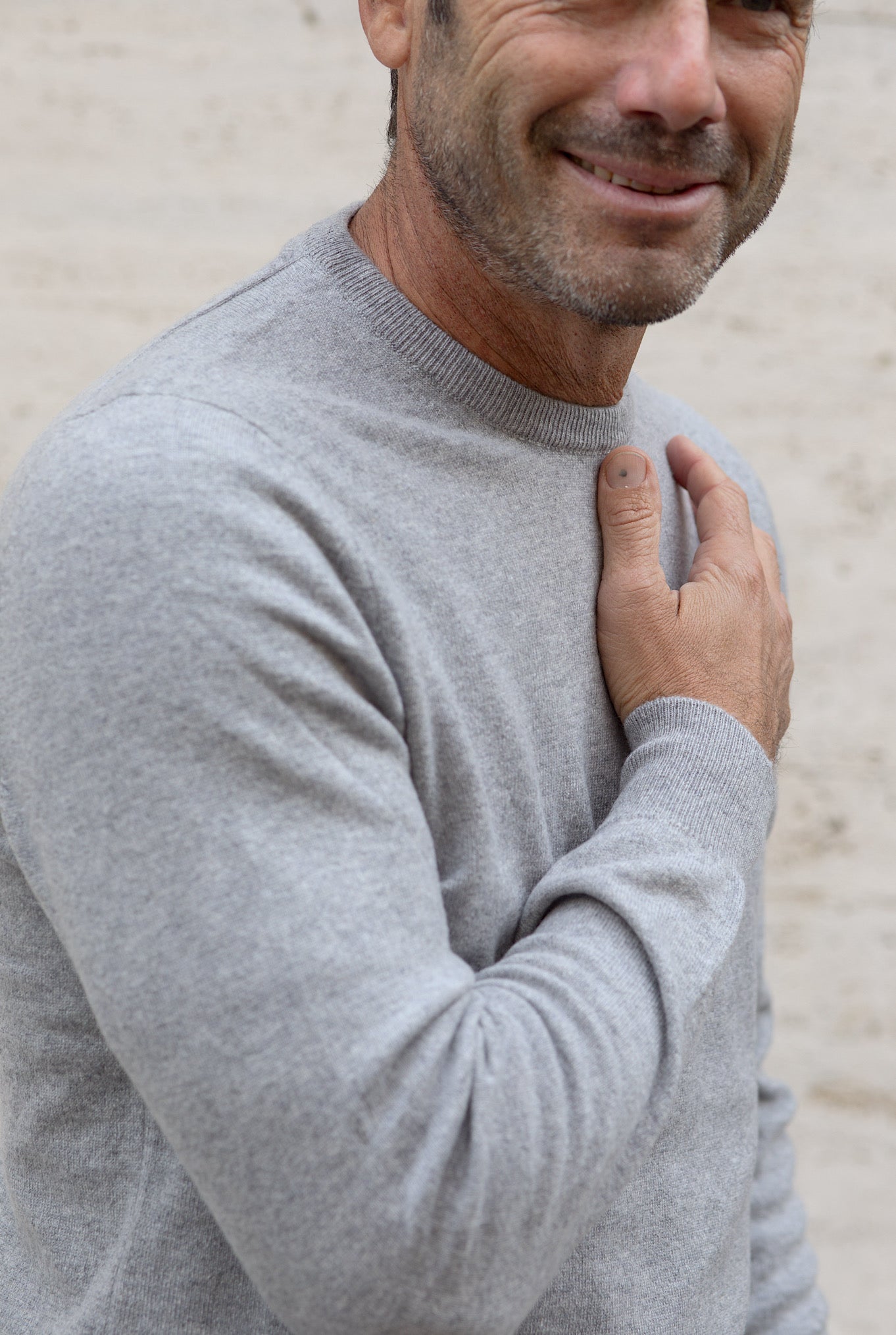 Girocollo Argentina Cashmere Grigio Chiaro - Guarino Store