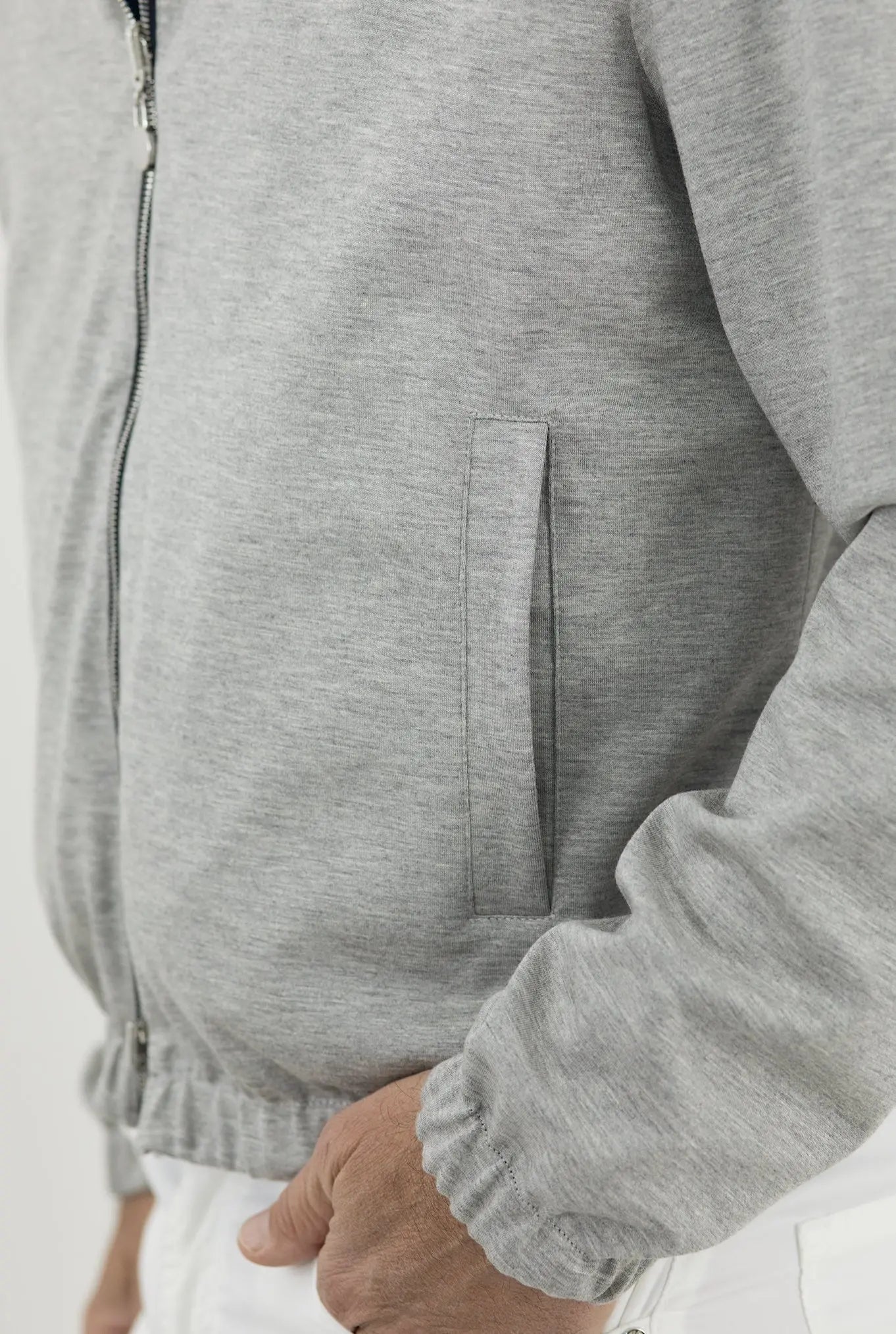 KITON Giubbino Reversibile Blu/Grigio chiaro - Guarino Store