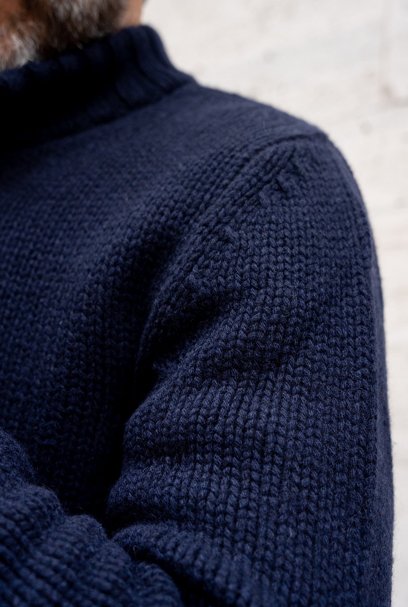 Maglia Bomber Cashmere Blu Navy - Guarino Store