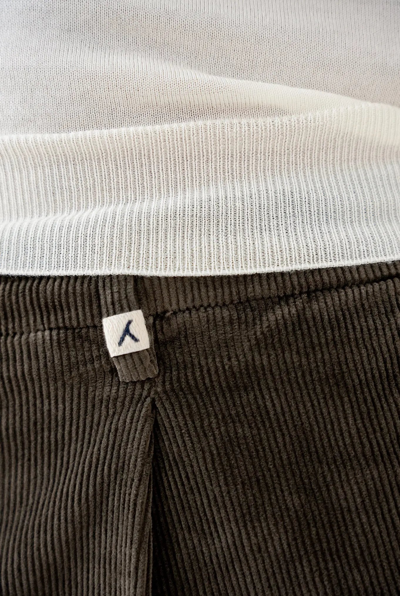 Pantaloni Velluto Lavato Marrone - Guarino Store