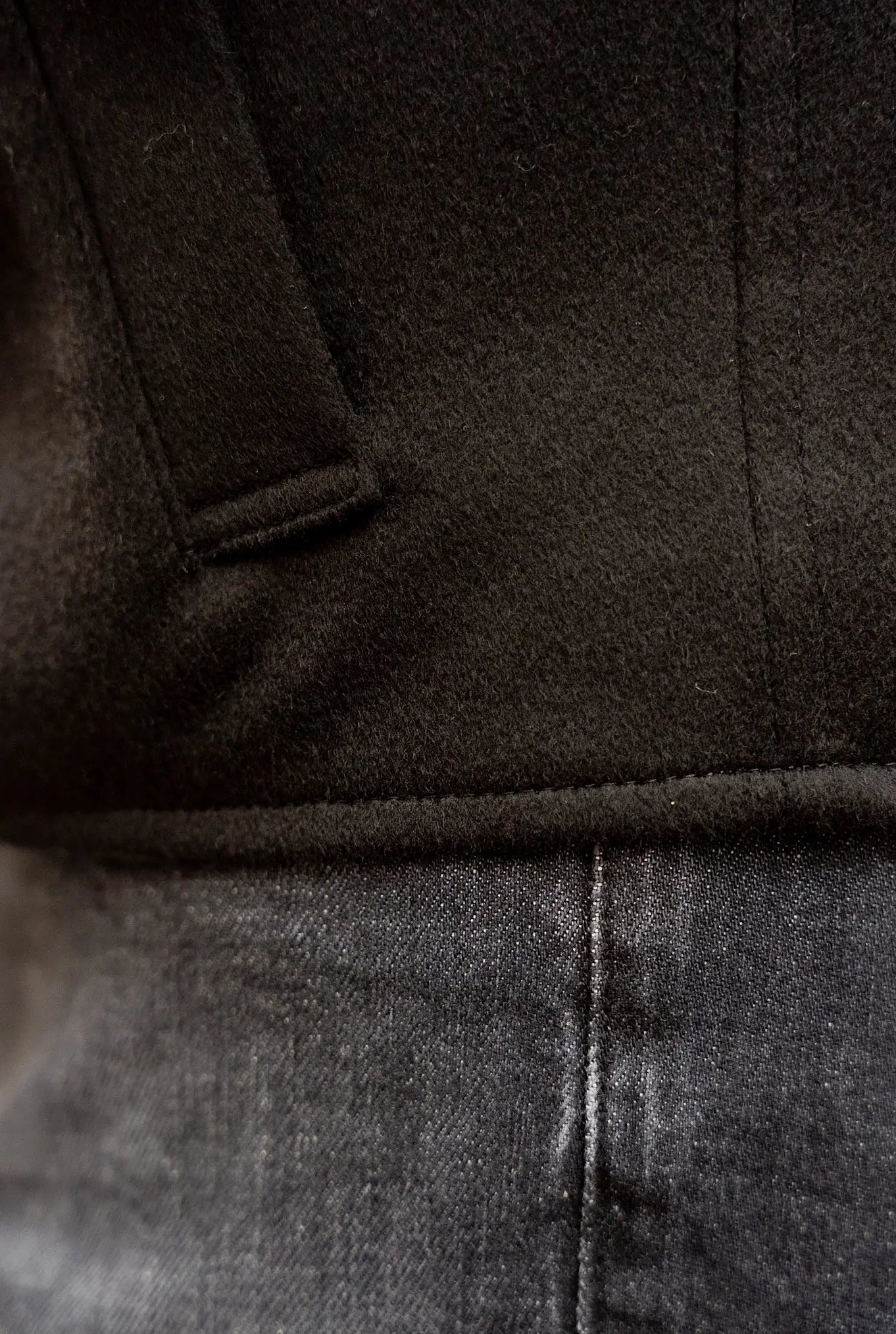Giubbino Reversibile tessuto Loro Piana Nylon e Cashmere Nero - Guarino Store