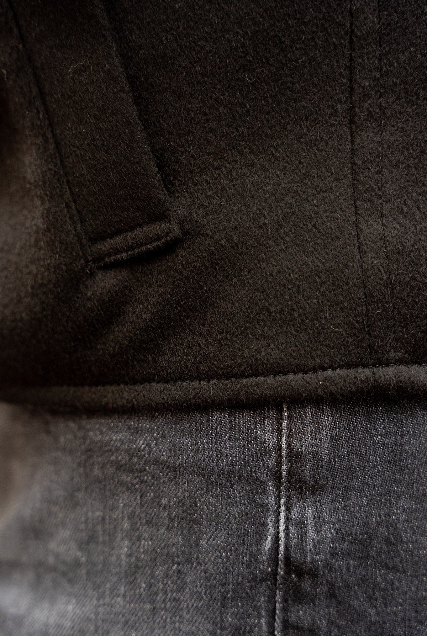 Giubbino Reversibile tessuto Loro Piana Nylon e Cashmere Nero - Guarino Store