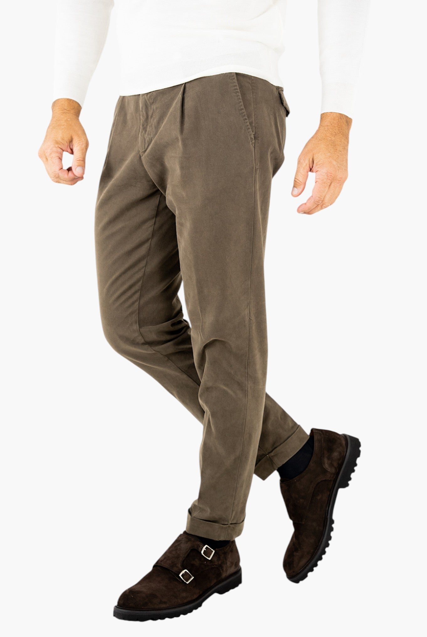 Pantaloni Fustagno Lavato Tabacco - Guarino Store