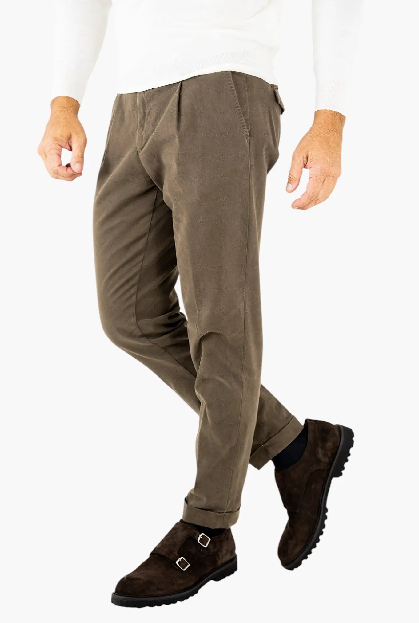 Pantaloni Fustagno Lavato Tabacco - Guarino Store
