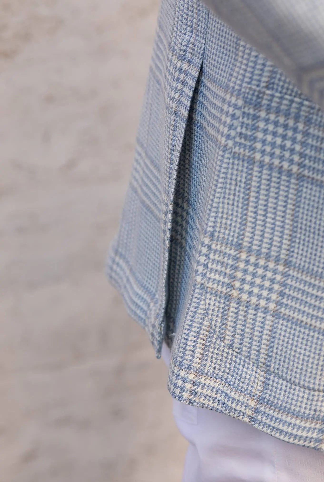 SARTORIO Giacca Galles Cashmere Lana Celeste - Guarino Store