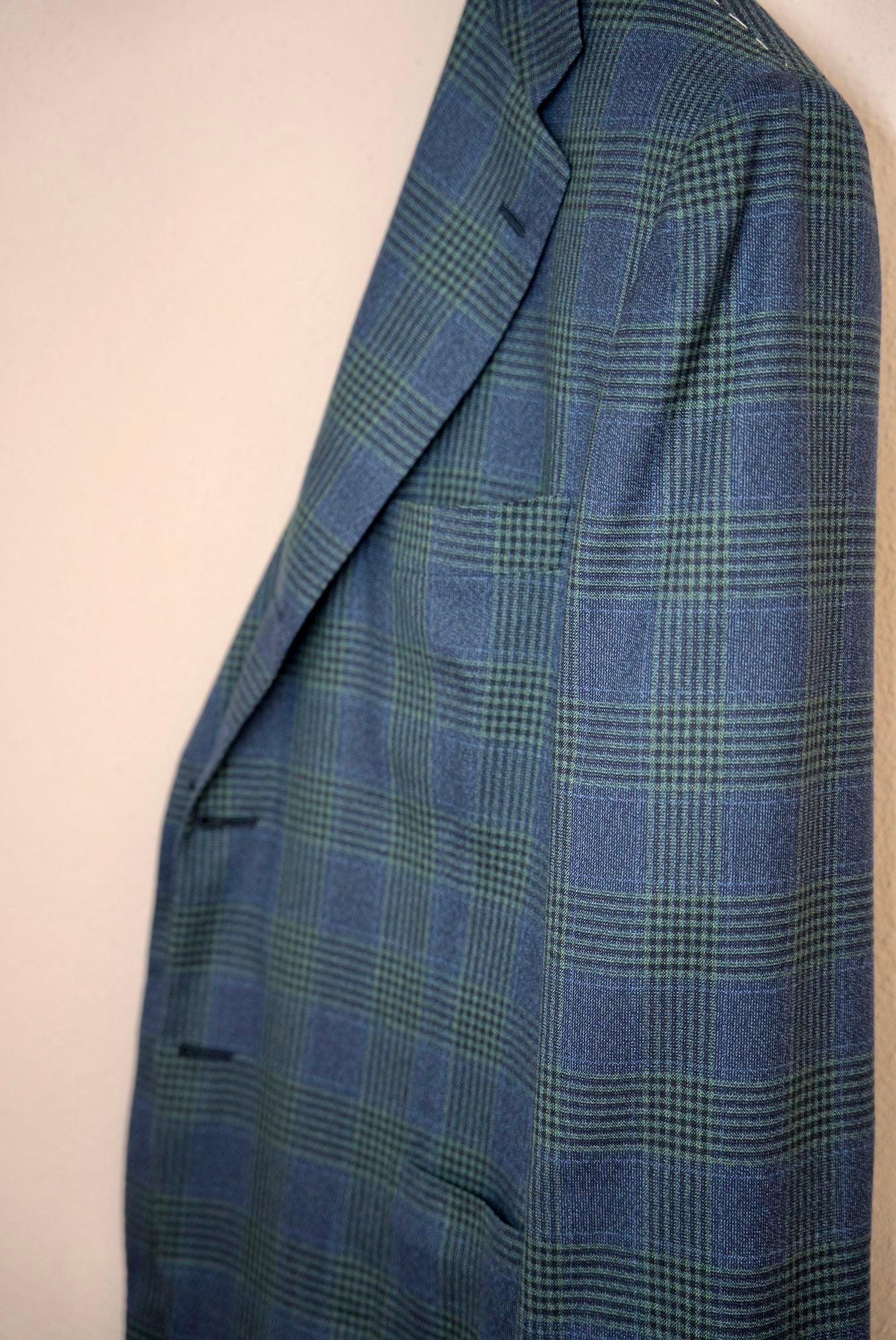 KITON Giacca Galles Cashmere Blu Verde - Guarino Store