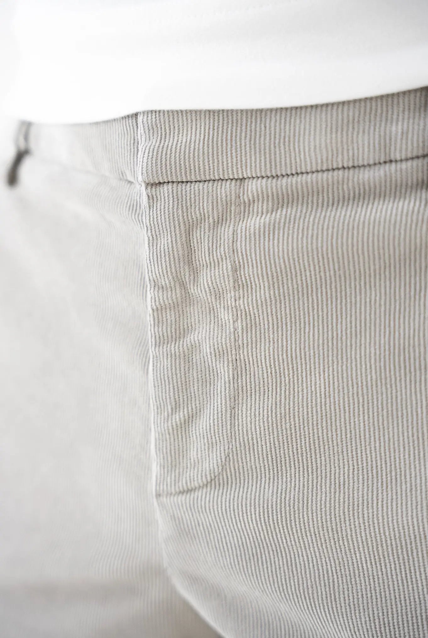 Pantaloni Velluto Millerighe Ghiaccio - Guarino Store
