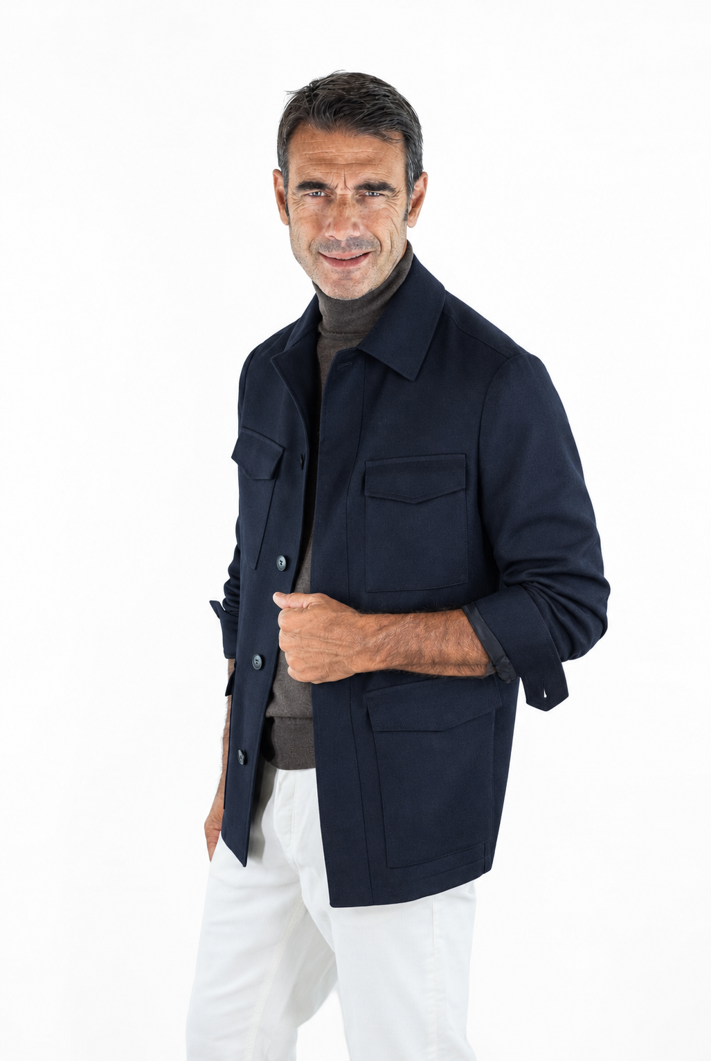 Field Jacket Impeccabile Lana Blu CANALI