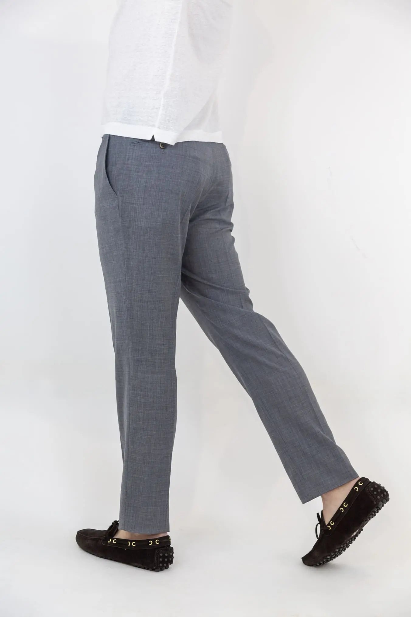 PT Pantaloni Fresco Lana Super 130' s Grigio Chiaro - Guarino Store