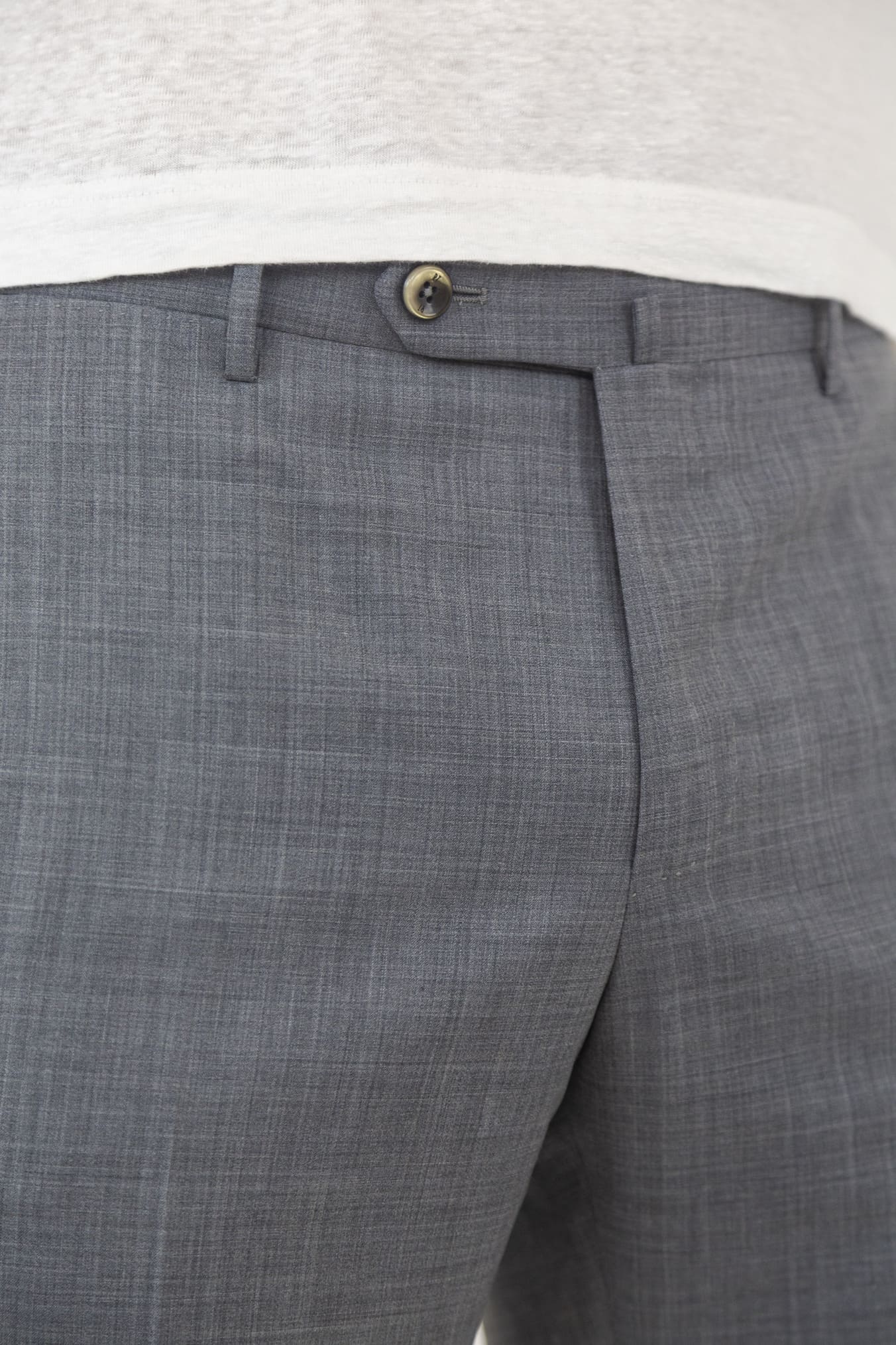 PT Pantaloni Fresco Lana Super 130' s Grigio Chiaro - Guarino Store