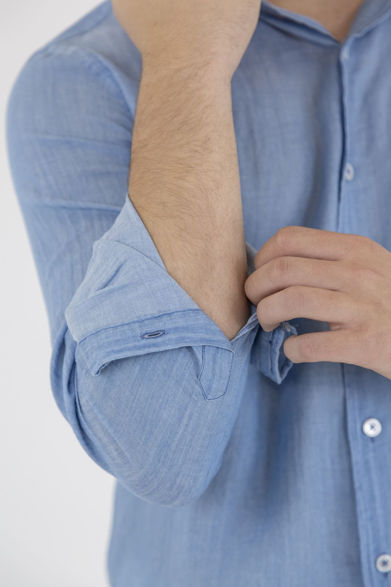 FEDELI Camicia Denim Ultra Light Sean - Guarino Store