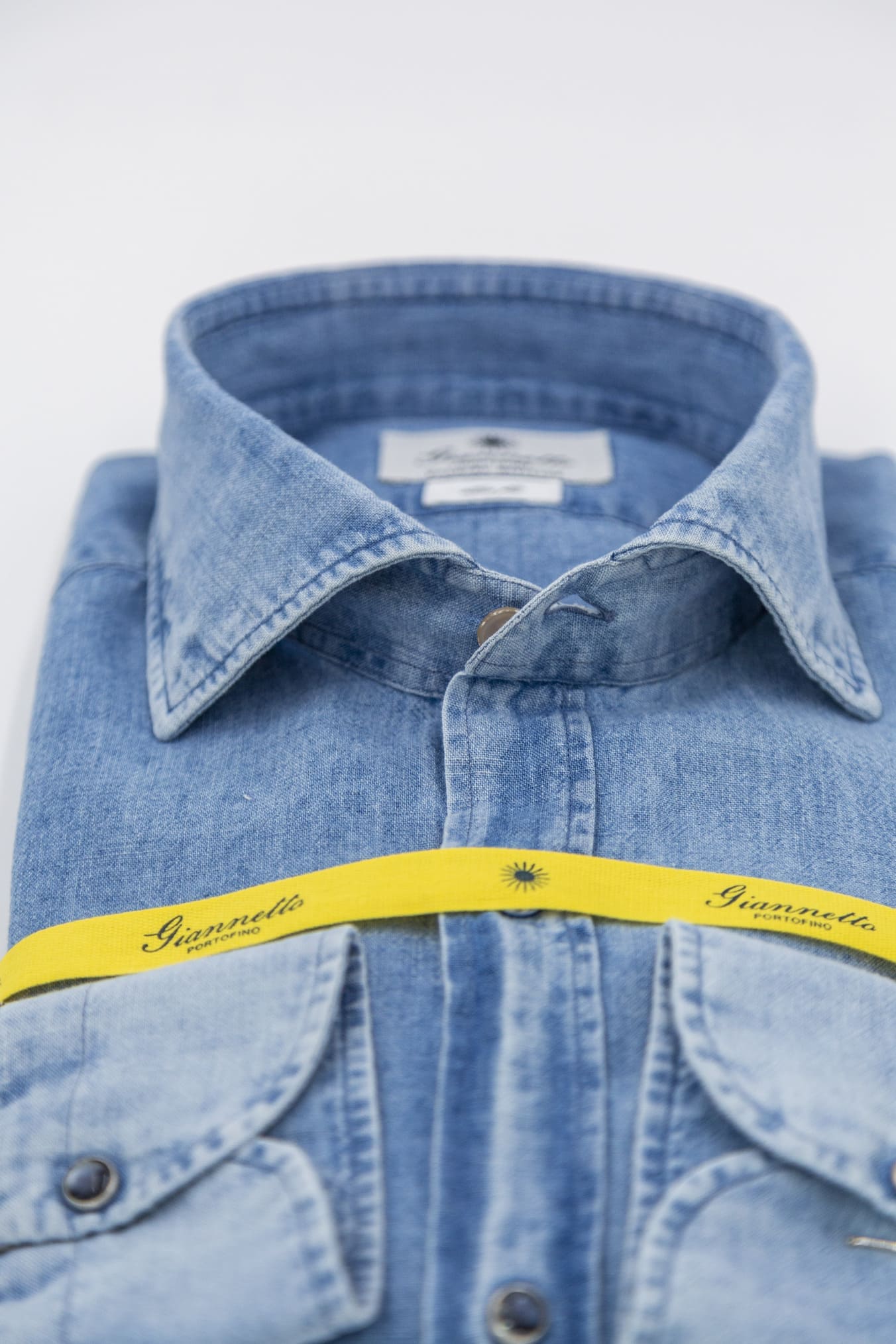 Camicia Denim Lino Cotone COMFORT FIT - Guarino Store