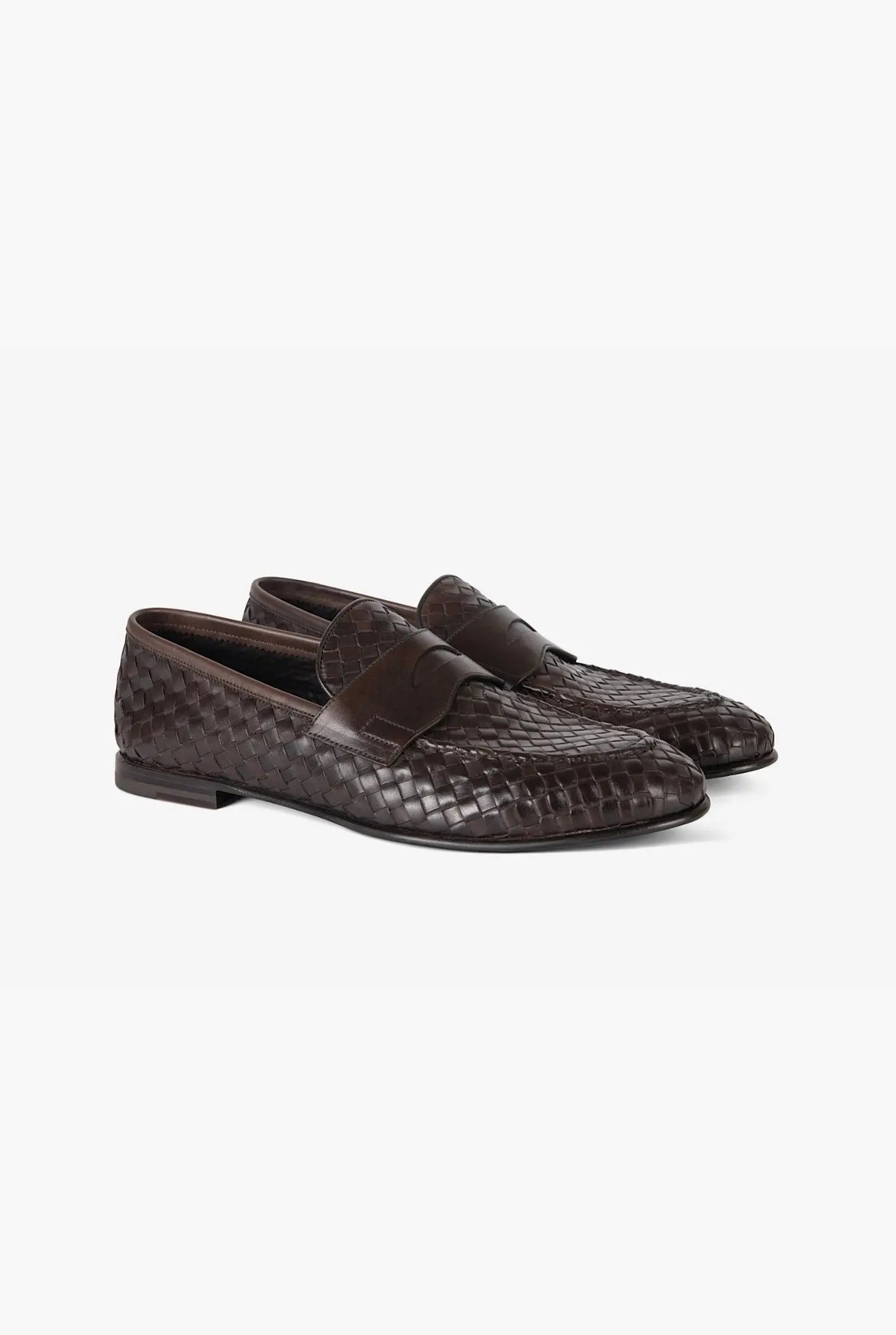 BARRETT Mocassino Pelle Intrecciata Testa di Moro - Guarino Store