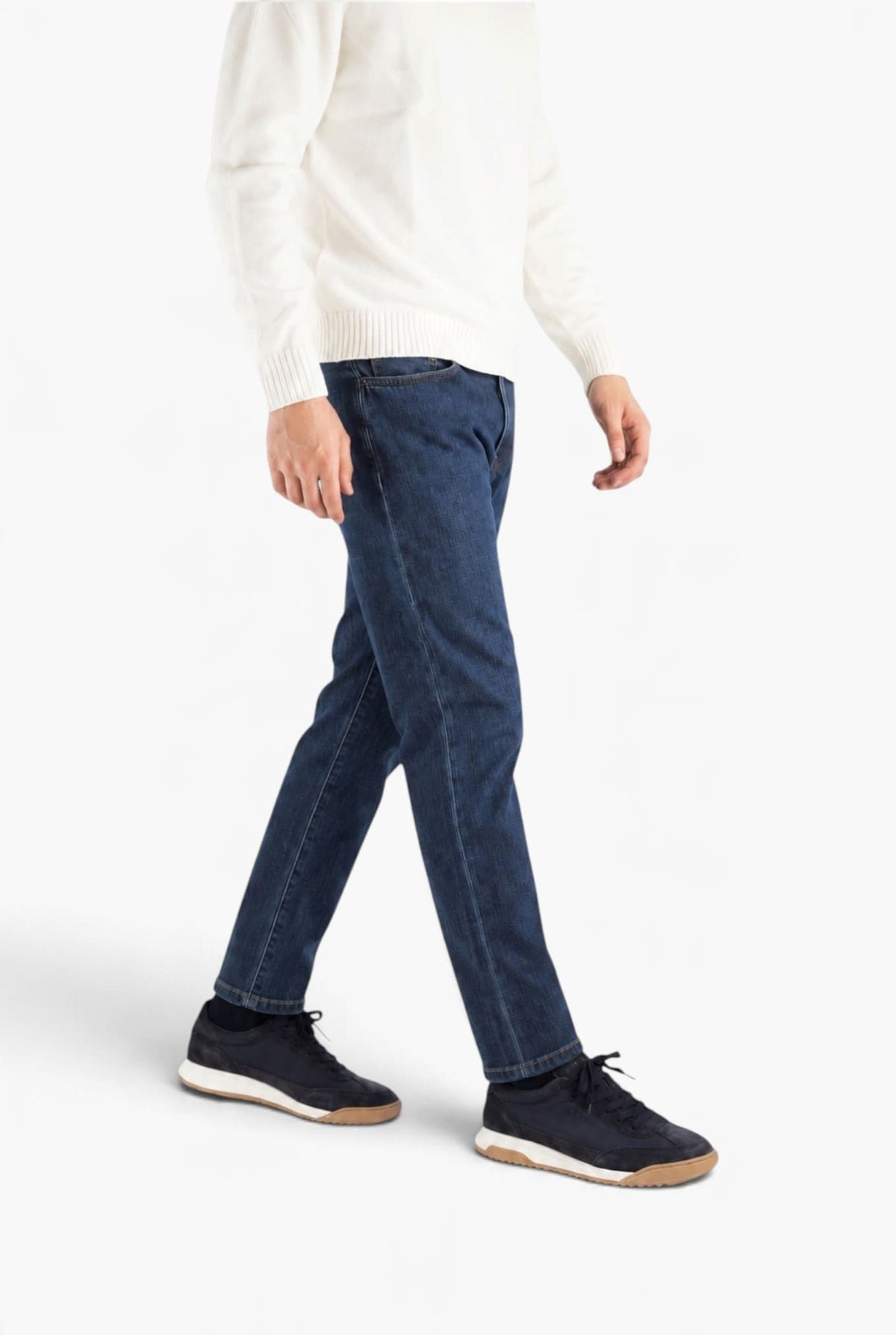 Jeans "Breakbeat" Cotone Cashmere Denim Scuro PT