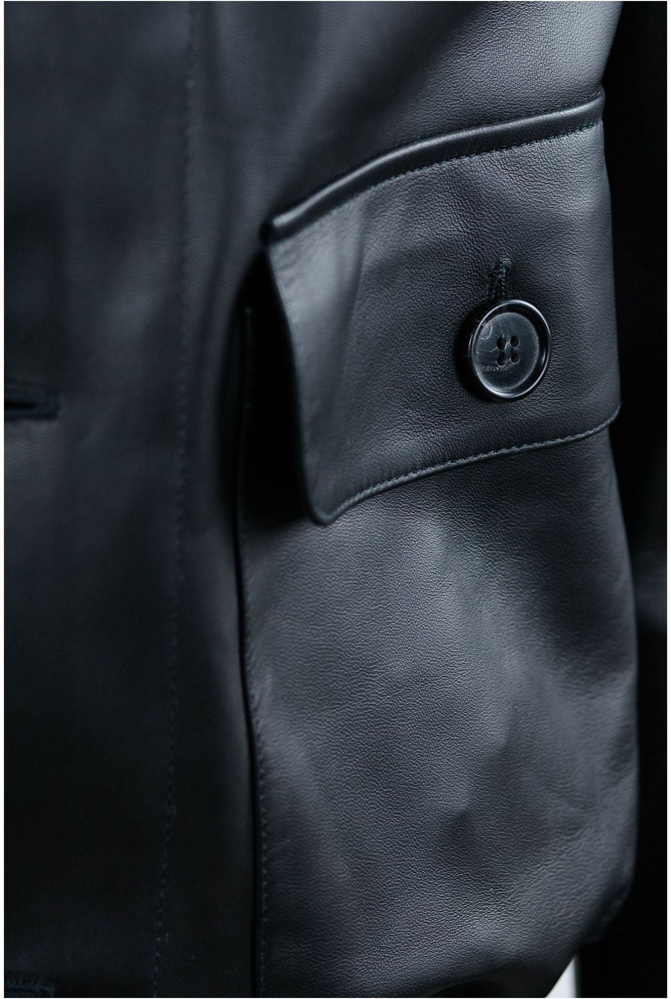 Guarino Giubbino Sfoderato Nero in Pelle - Guarino Store