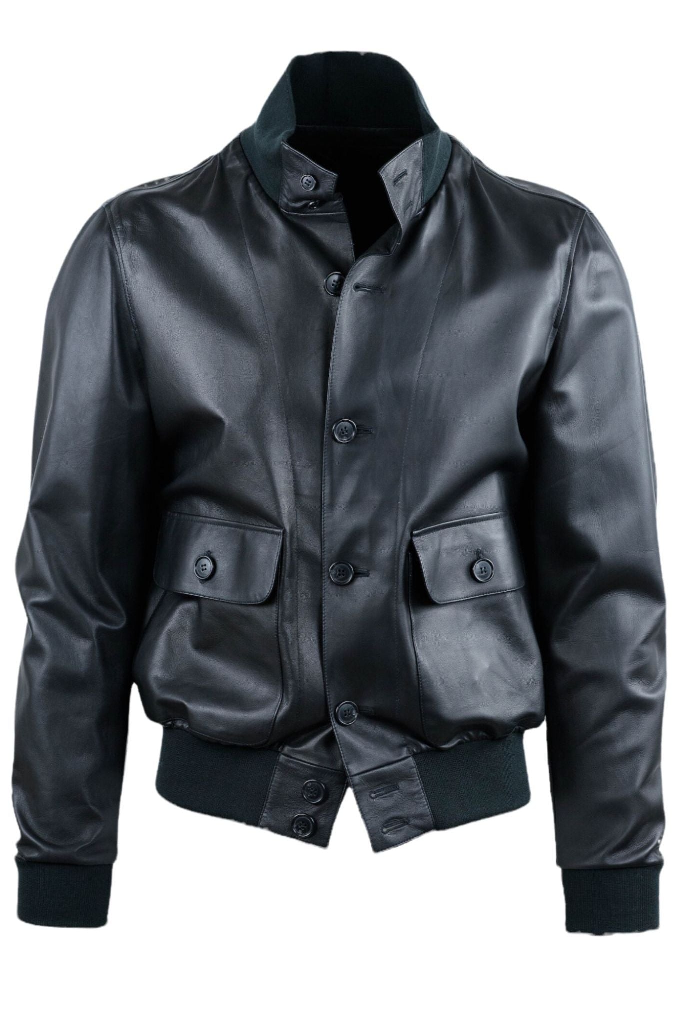 Guarino Giubbino Sfoderato Nero in Pelle - Guarino Store