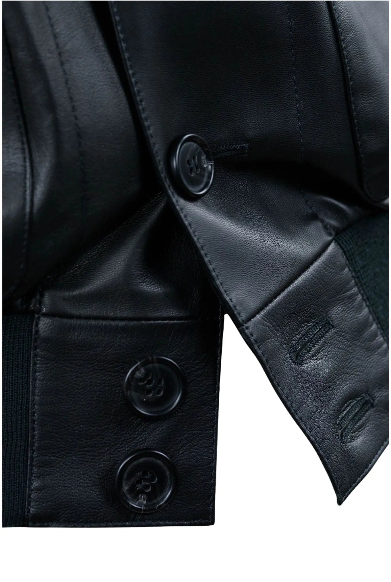 Giubbino Sfoderato Nero in Pelle - Guarino Store